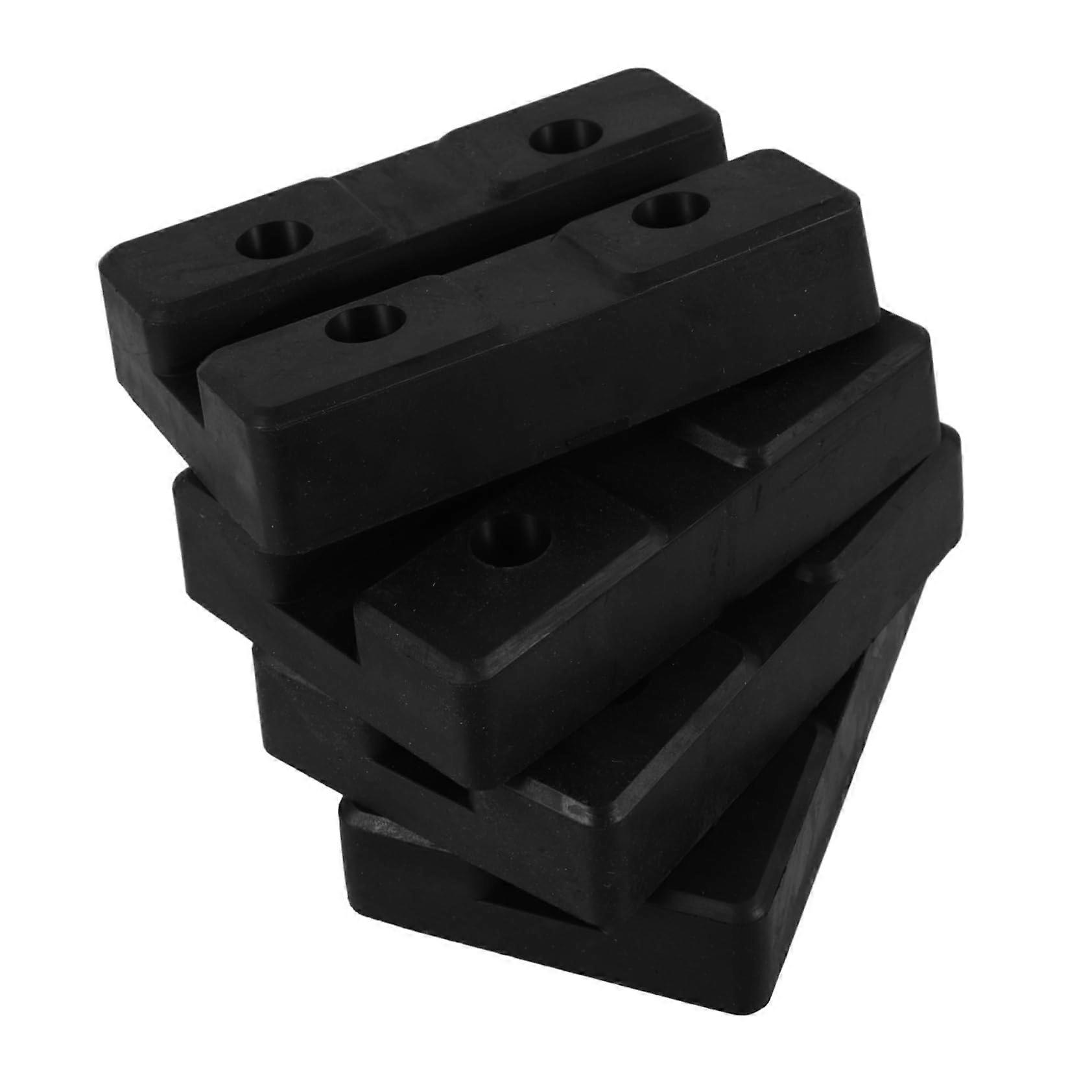 Car Jack Pad Set of 4 Stable Rubber Lift Pads for Vehicle Hoists with Even Weight Distribution