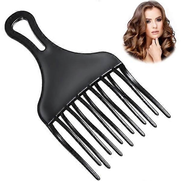 1 pc Afro Comb, Wide Tooth Plastic Afro Comb, Curl Comb, for Styling and Removing Tangled Hair
