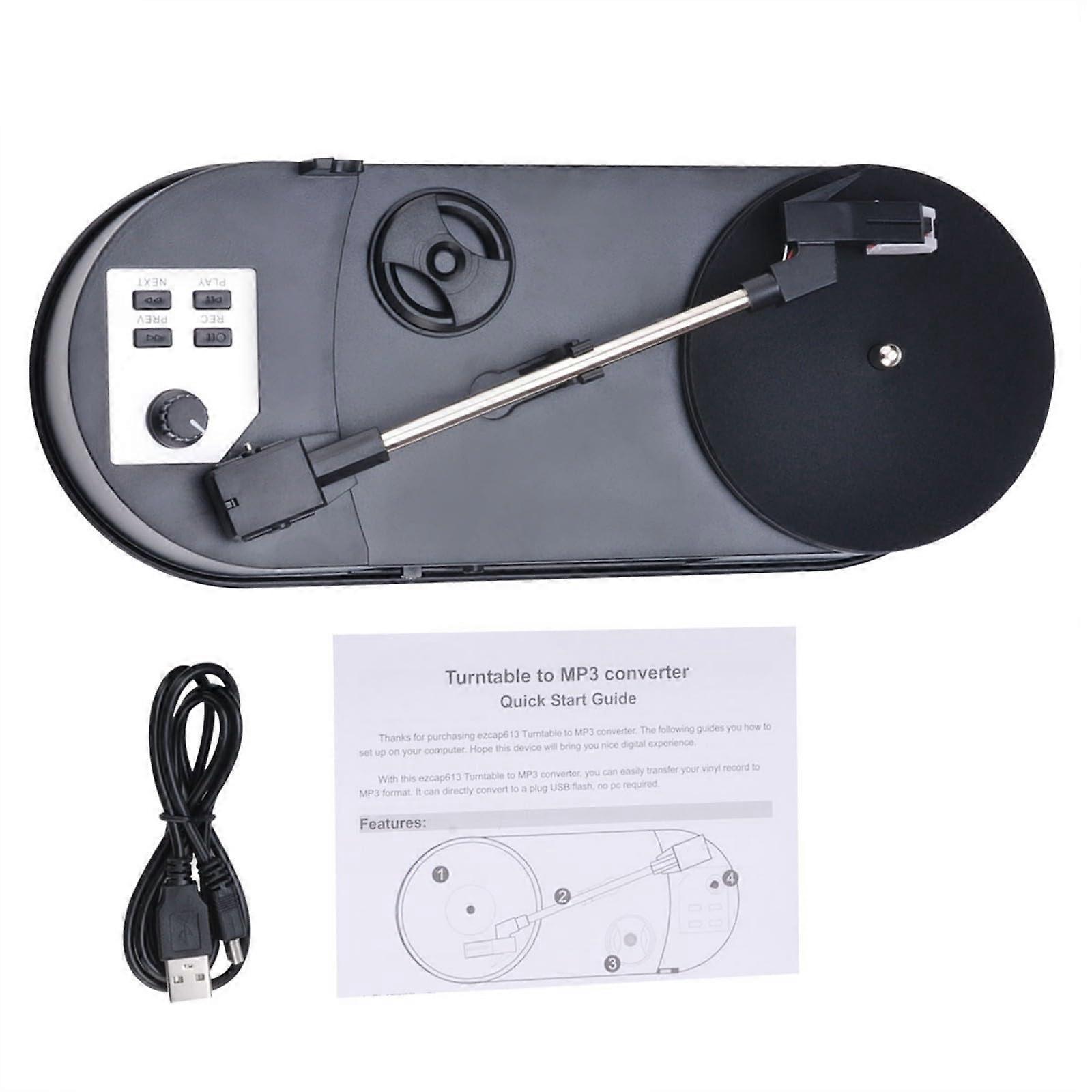 Compact Recorder Converts To MP3 Player With Turntable Compatibility