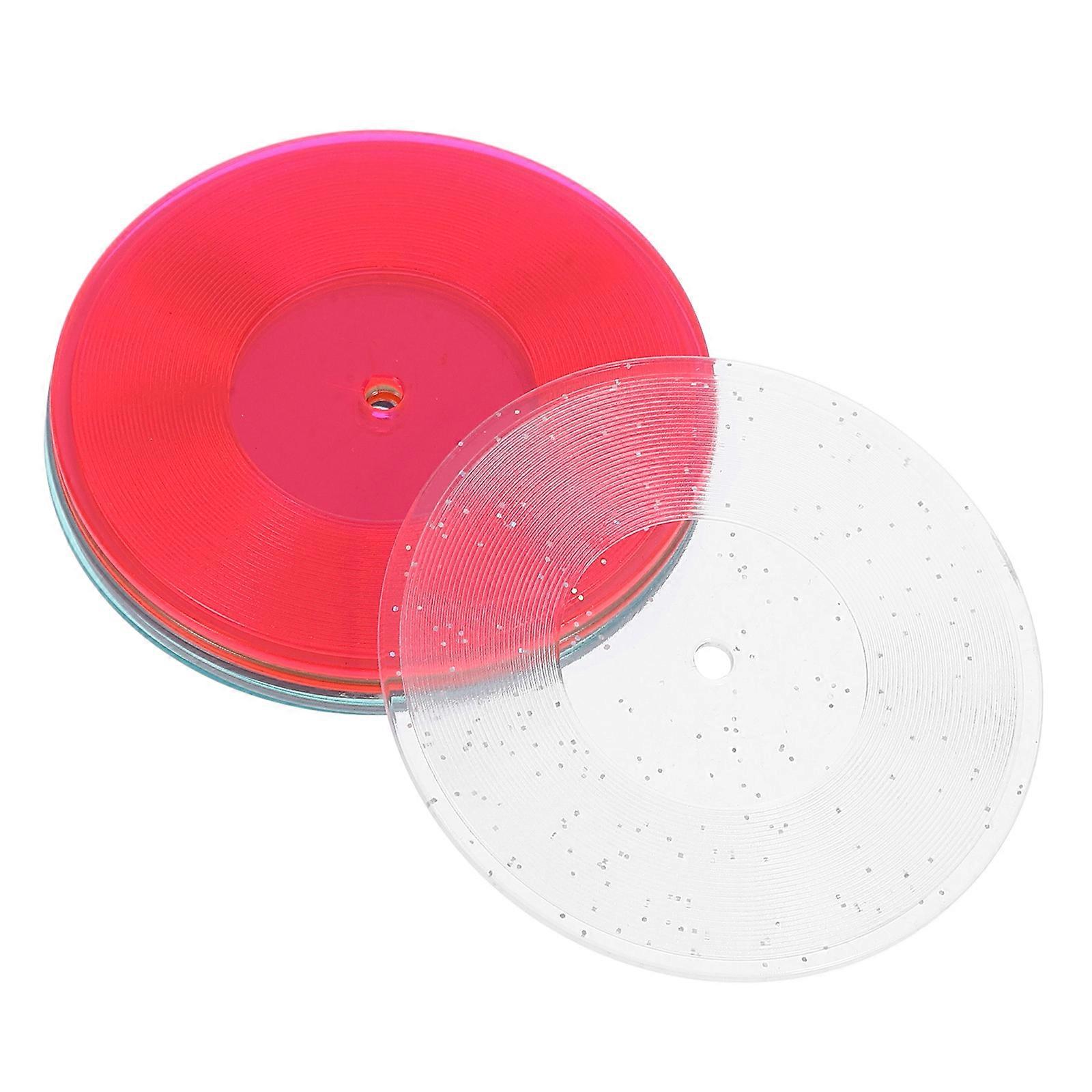 Miniature Record Decor Mini Black Vinyl Record Model for Decoration 6Pcs