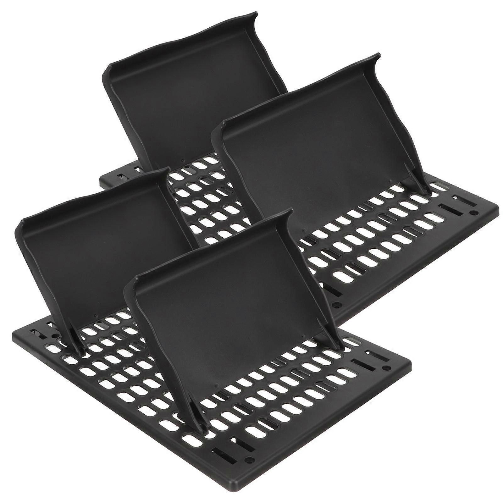 Tøffel Vægstativ Badeværelse Hjemmesko Organizer Hjemmebrug Sort 41x29,5cm Stærk bæreevne 1 sæt