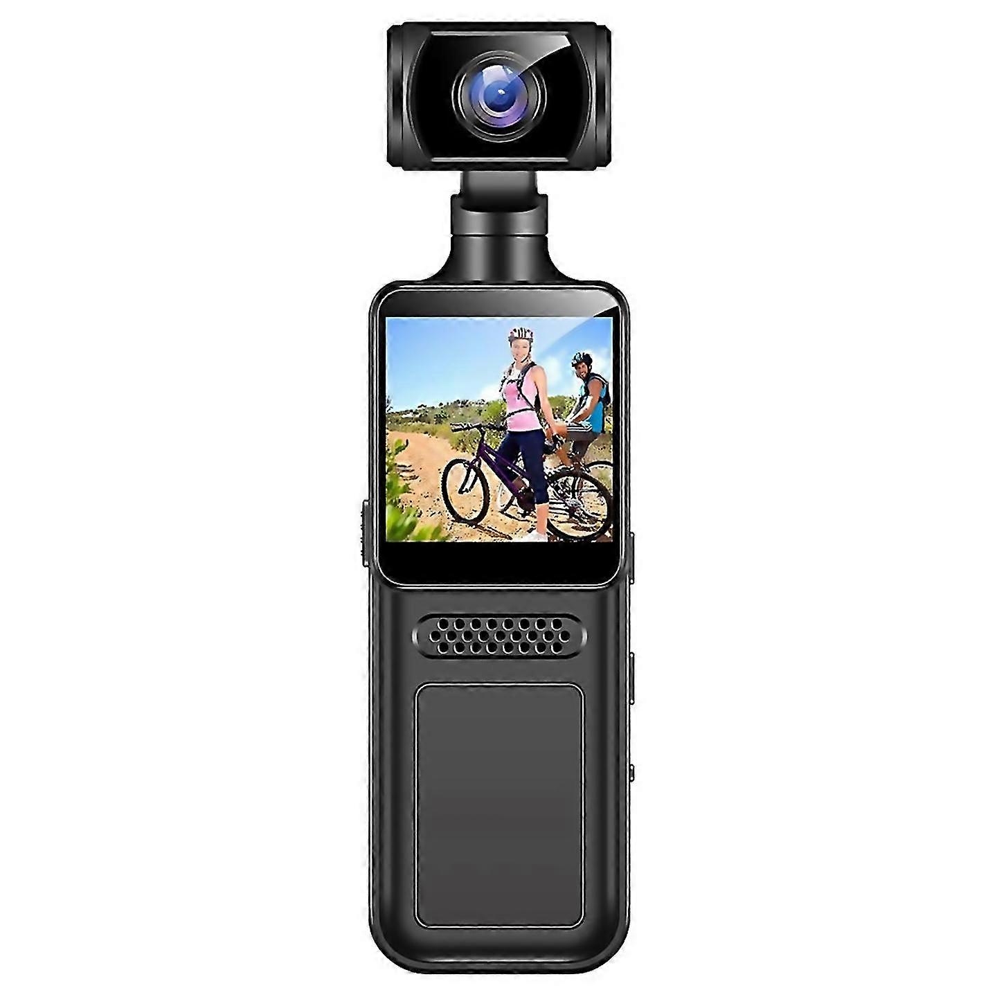 4g Protable Digital Camera 2k Pocket Motion Camera 180 Degrees Rotate Bike Driver Recorder Body Worn