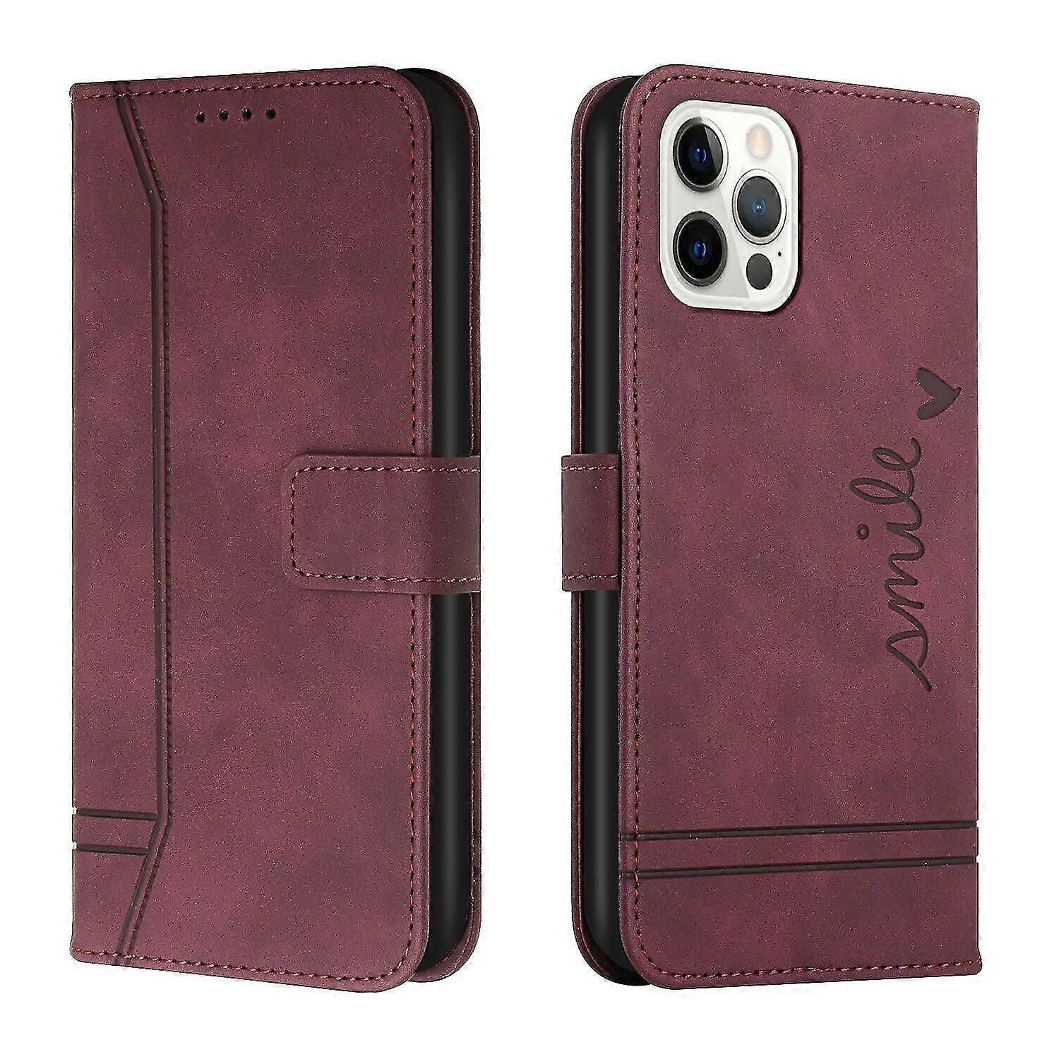 Leather Magnetic Closure Case with Flip Wallet Stand Function Cover f