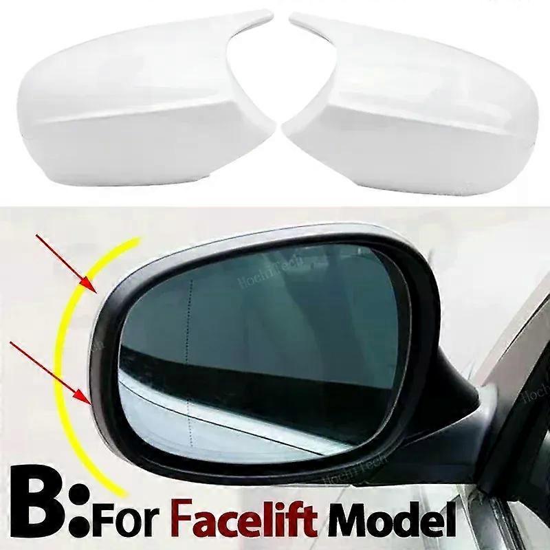 For BMW E90 E91 E92 E93 E81 E87 E82 E88 3 1 Series 1 Pair White M style Side Mirror cover Caps