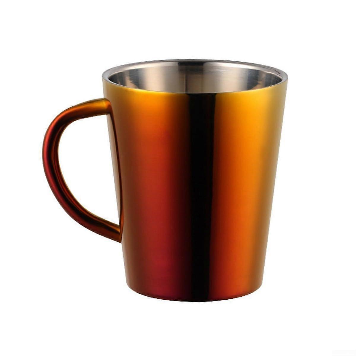 Doublewalled insulated stainless steel mug keeps your drinks at the  temperature with this 300 ml drinking cup (red).