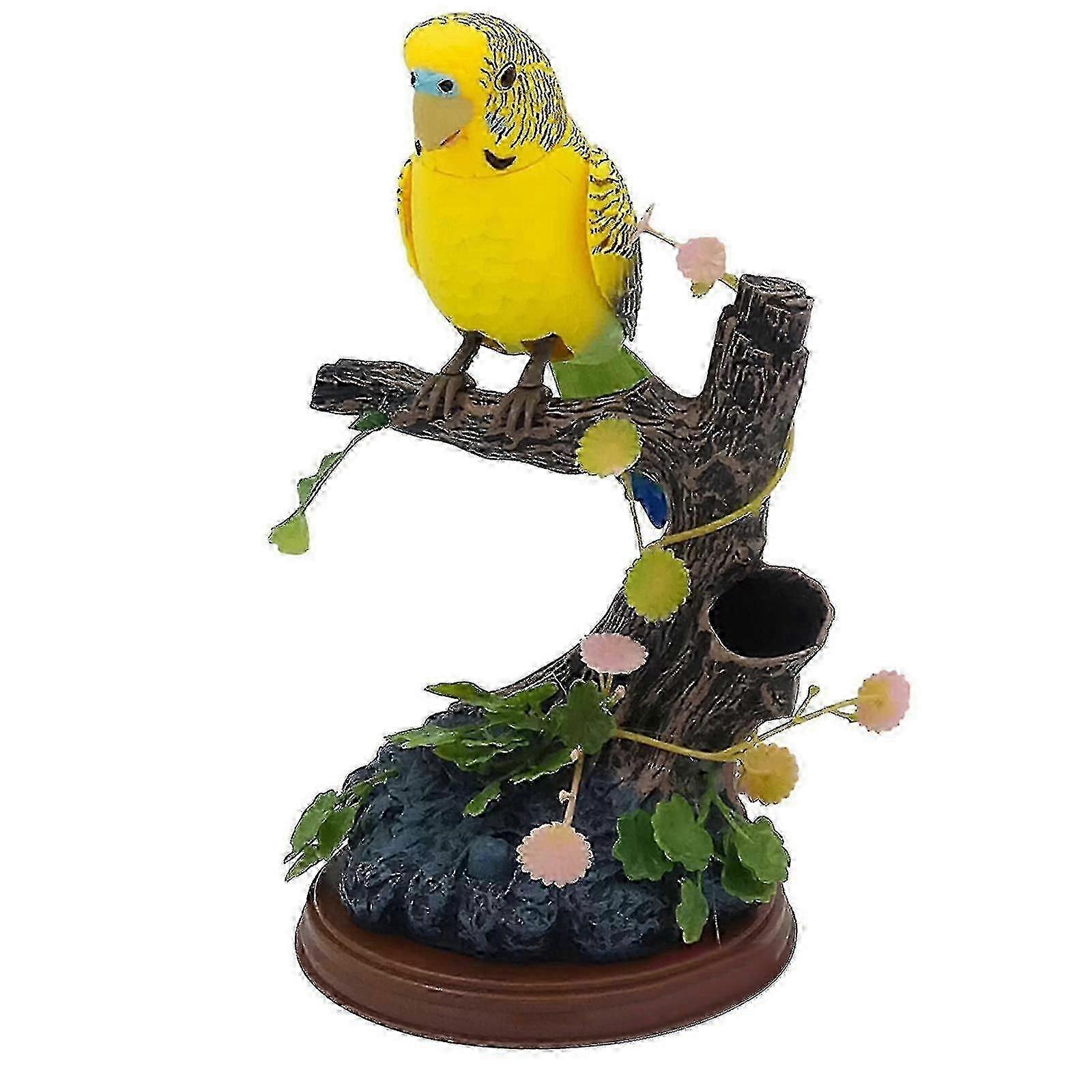 Chirping Pssaro Danante Com Ativao do Sensor de Movimento Cantando Chirping Pssaros Toy Garden Ornamentos Crianas Presente de Aniversrio