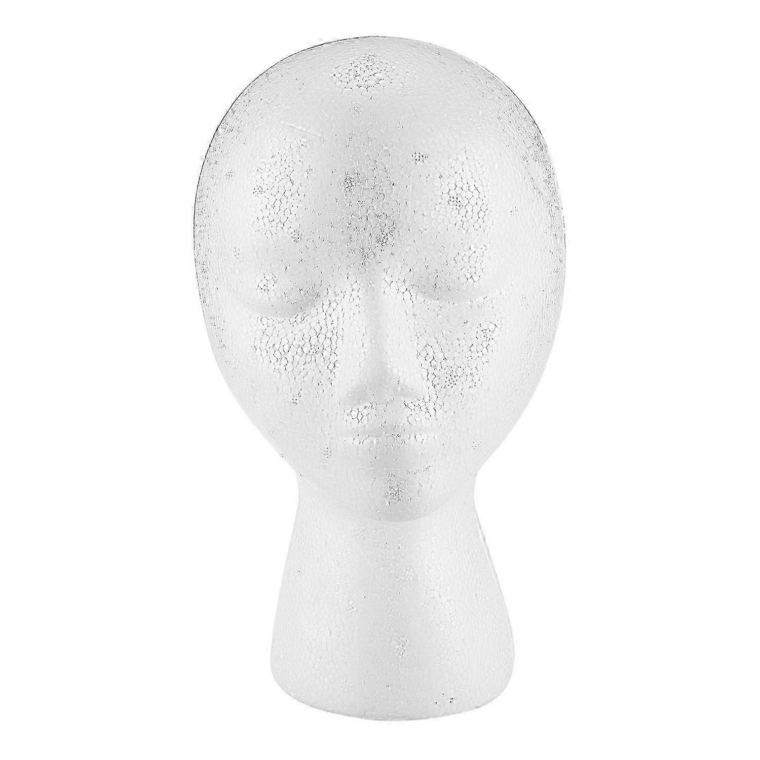 Styrofoam Foam Mannequin Wig Head Display White Foam Head