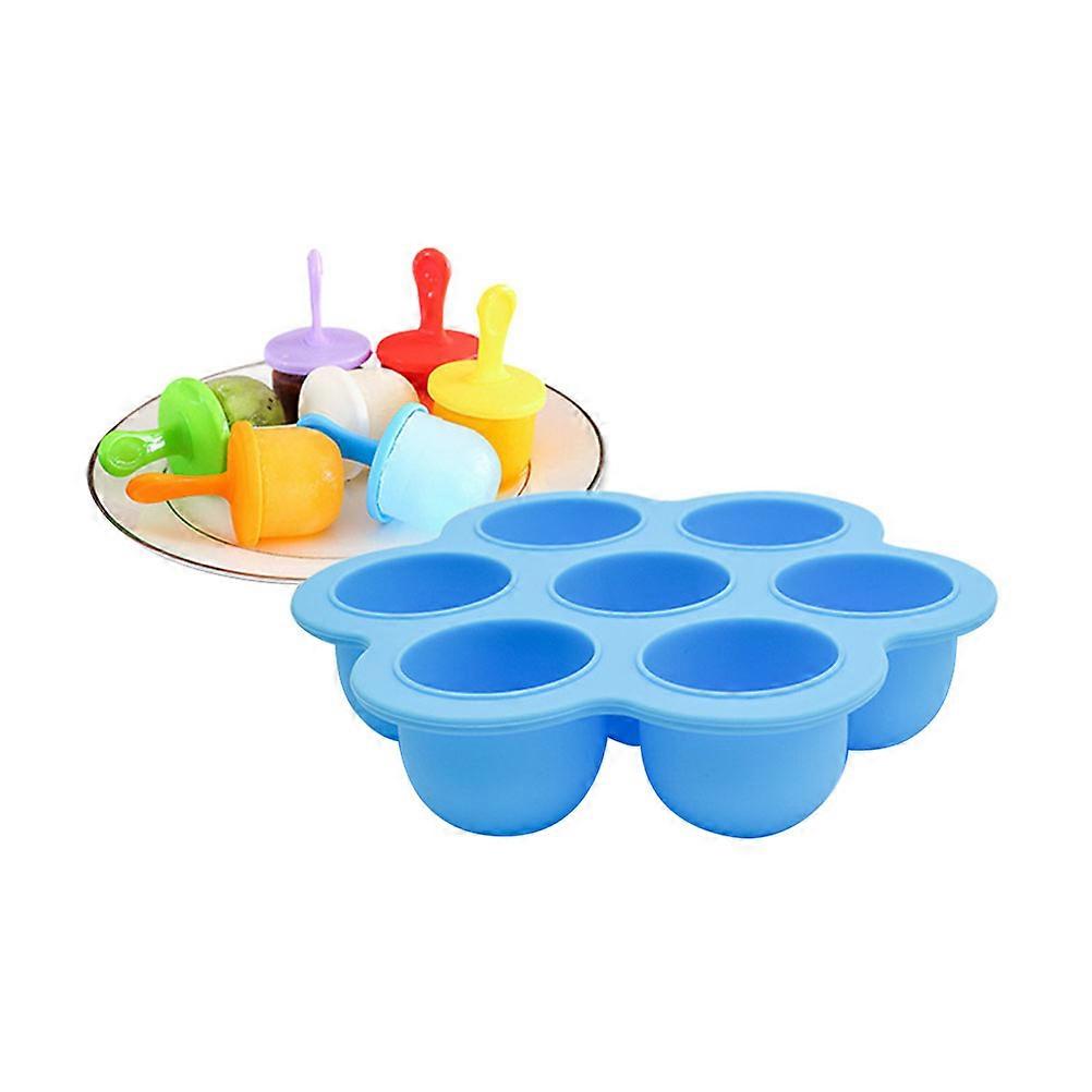 Silicone Ice Maker Tray Featuring Round Design For Infant Products Designed For Food Storage 1Pcs