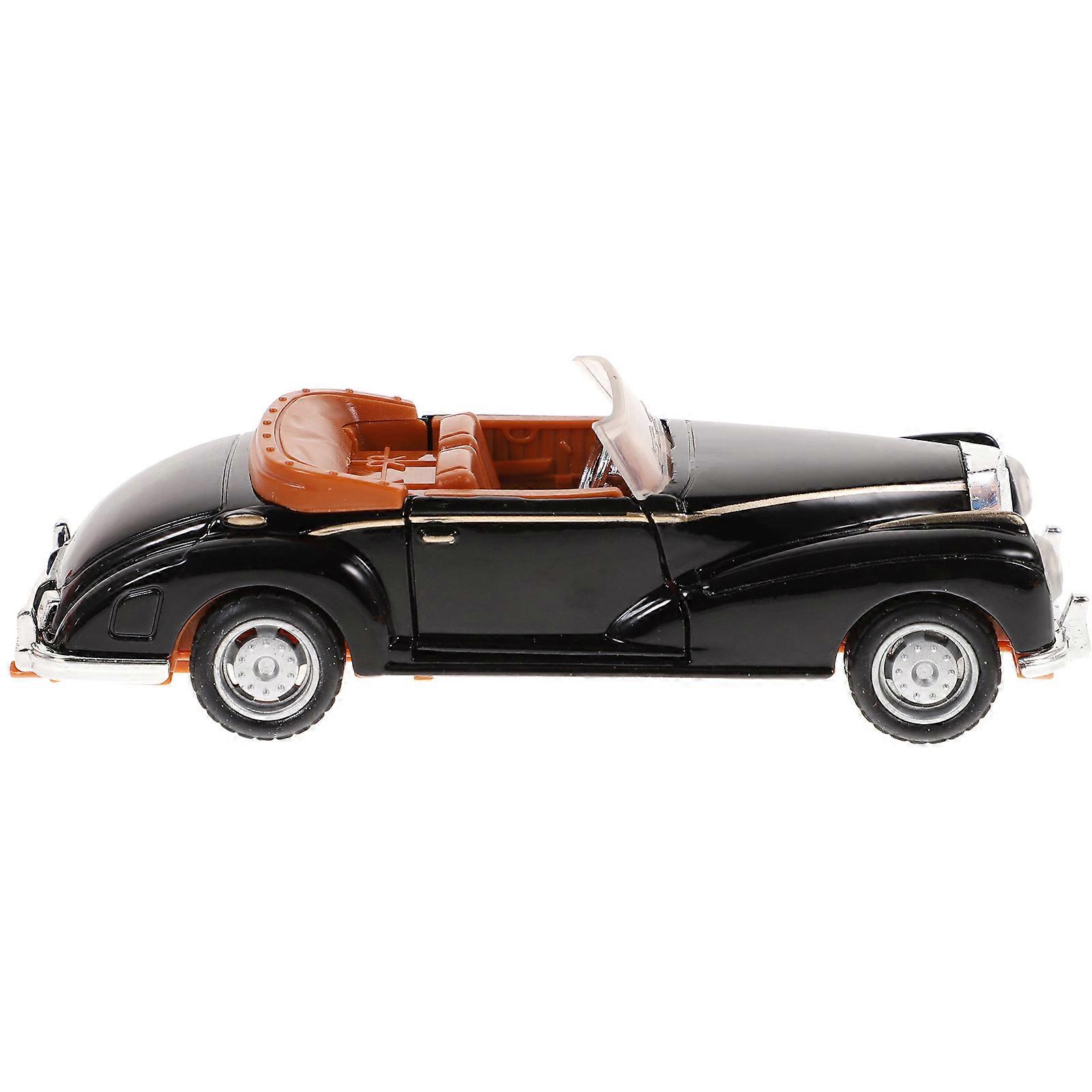 Simulation Car Vintage Model Designed As A Retro Friends Made From Alloy In Black Color 1 Pc