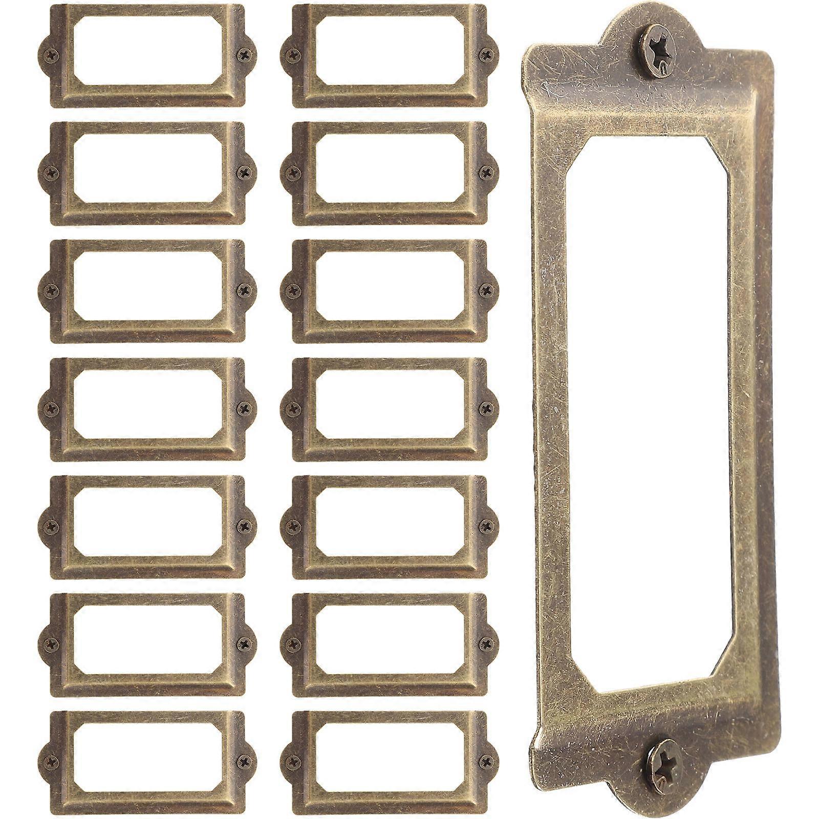 Rectangular Label Holders For Storage Holders With High Strength Metal 2 Sets