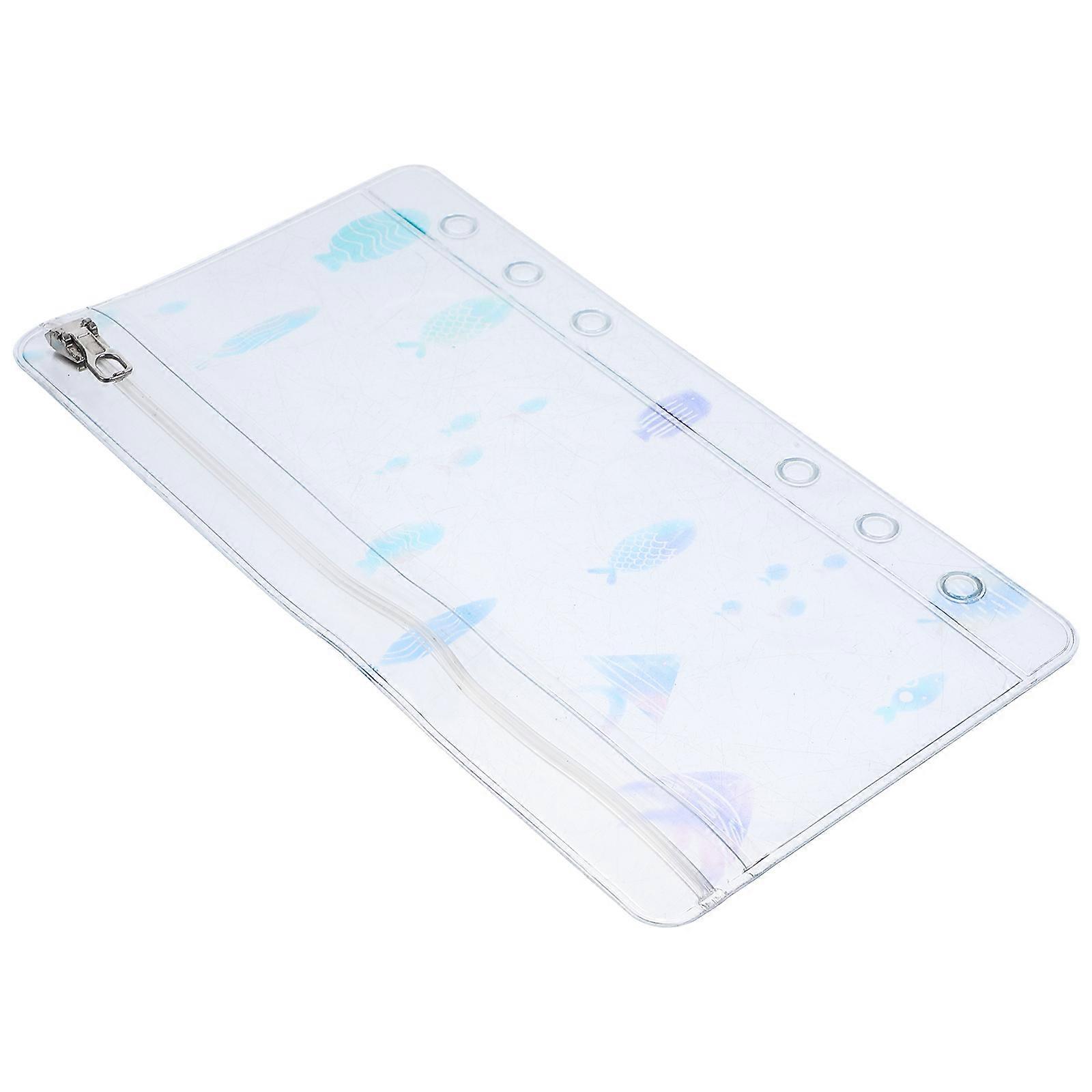 PVC Zipper Pocket Notebook Refill For Young Kids Organizational Training In Practical White Color 1Set