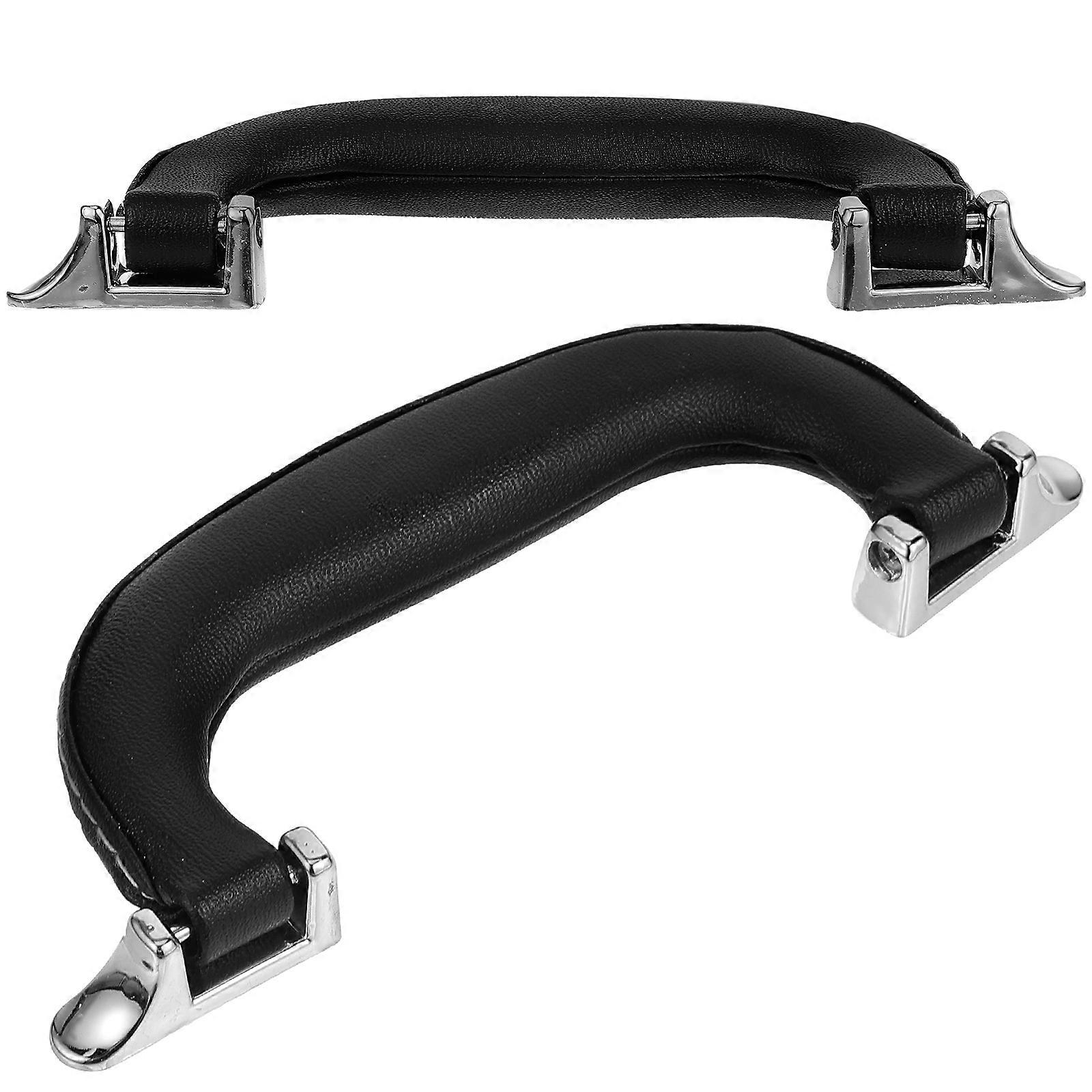 Black Suitcase Handle for Luggage Use Foldable and Comfortable Grip Suitable for Various Sizes