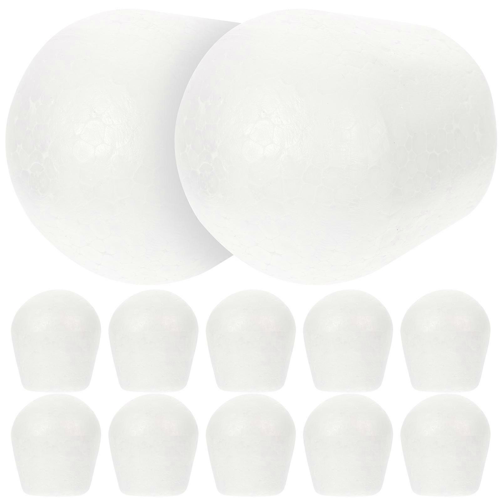 12Pcs Multi-function Cake Dummies Ideal For Cake Display And Decorating Practice In White Color
