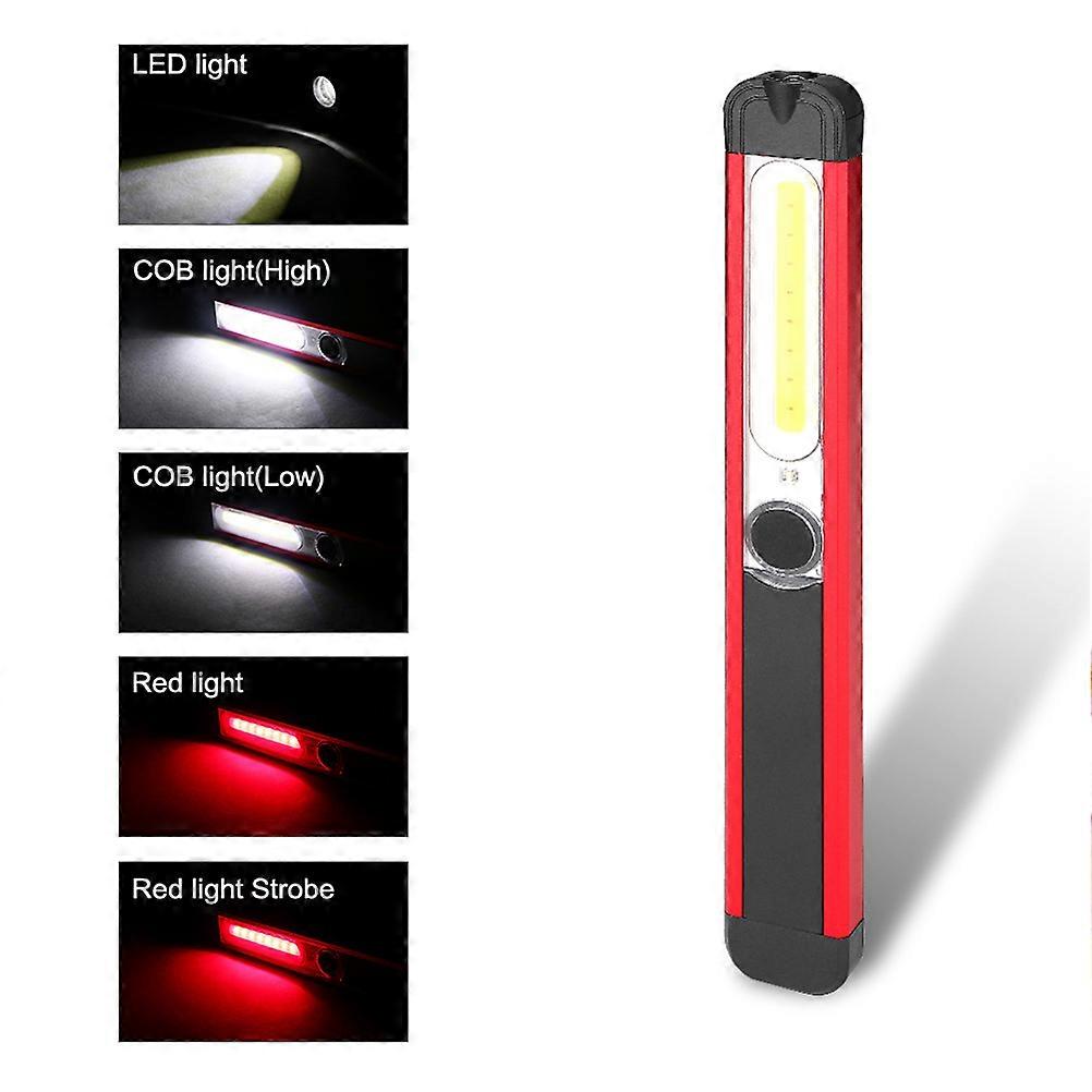 LED Highlight Inspection Lamp with Belt Clip Design Red Color for Maintenance and Repair Works 1PC