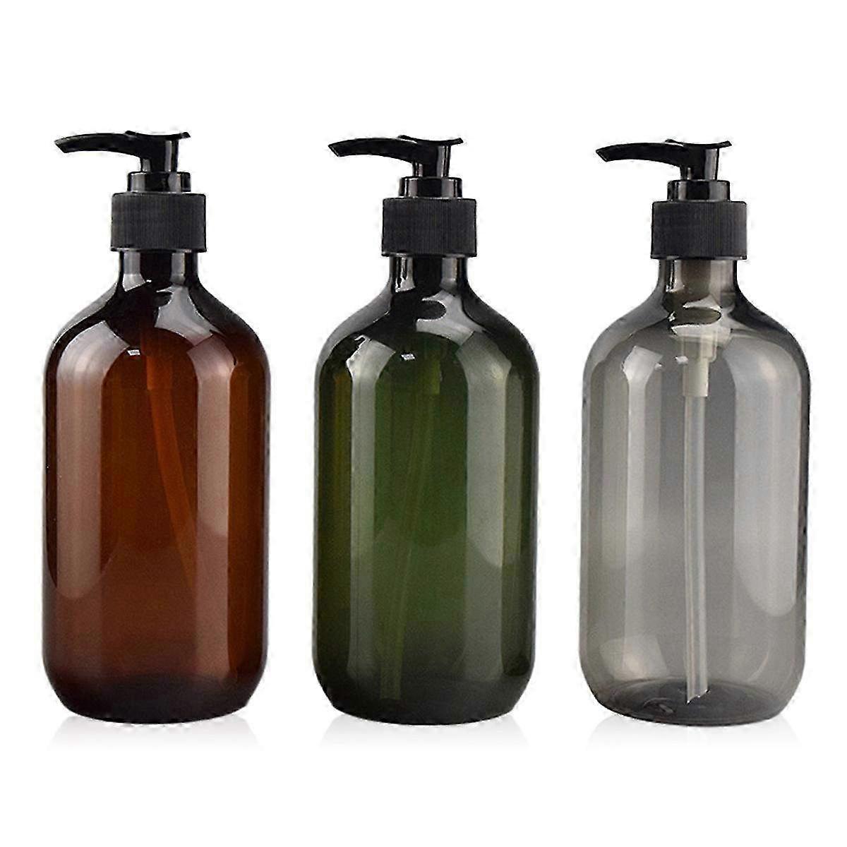 300ml PET Soap & Lotion Dispenser Bottle with Black Pump - Stylish & Refillable Container for Home, Kitchen, or Bathroom Use