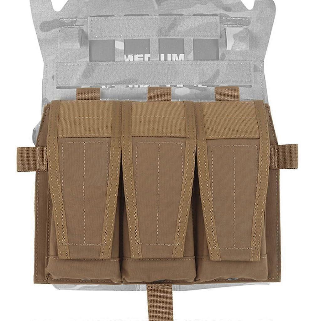 MOLLE Mag Tasche Triple 5.56 Magazine Pouch With Hook-and-Loop Panel, Folding Magazine Holder, Tactical Accessories CB