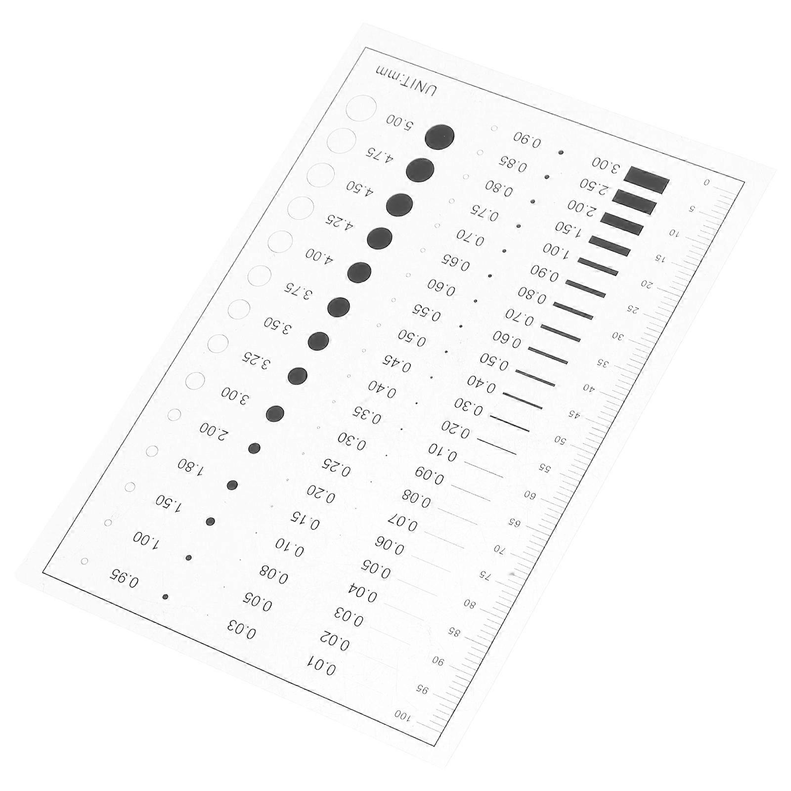 It looks like your input is a partial product title or description, possibly for a transparent precision measuring ruler used in laboratories for