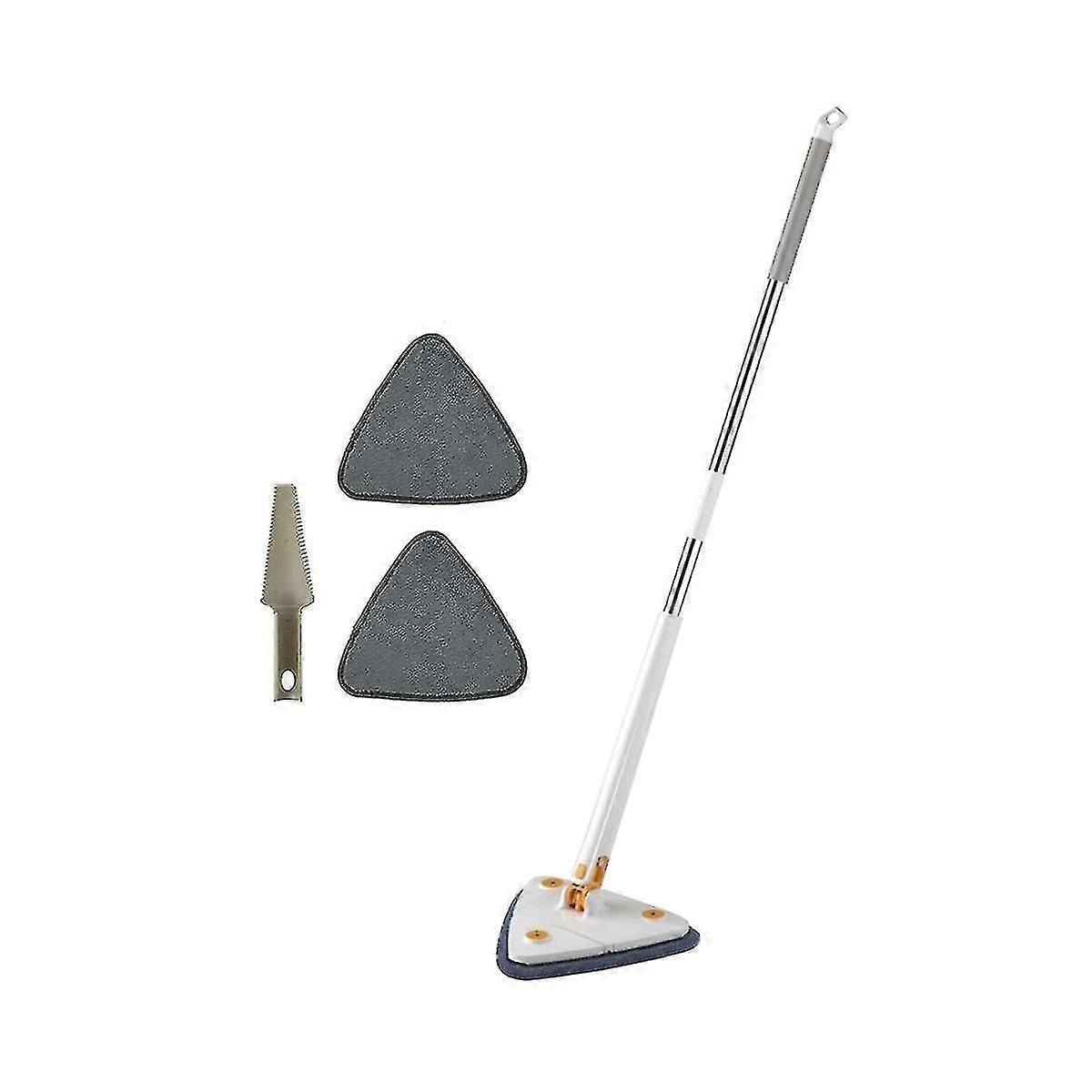 Triangle Mop 360 Rotatable Spin Cleaning Mop Adjustable Squeeze Wet And Dry Use Water Absorption H