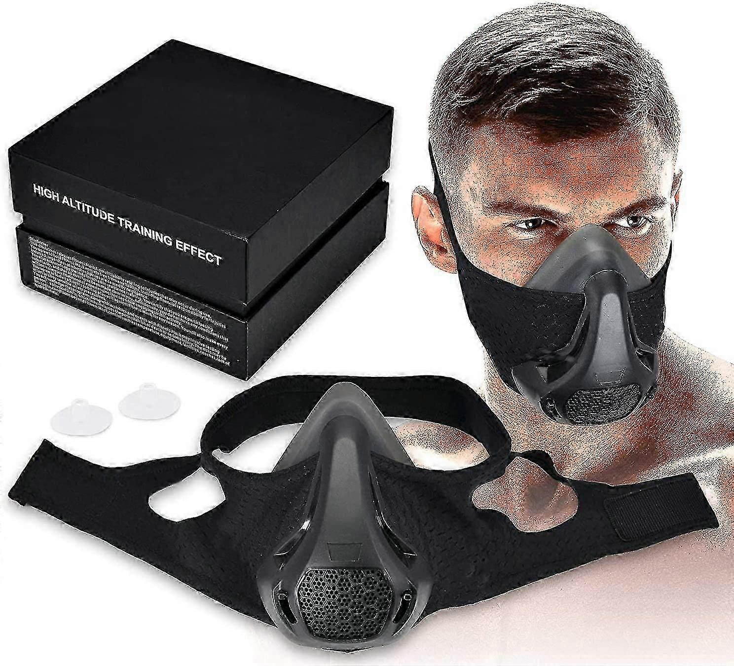 High Altitude Mask, Training Workout Mask Men To Improve Lung Capacity, 24 Level Breathing Resistanc