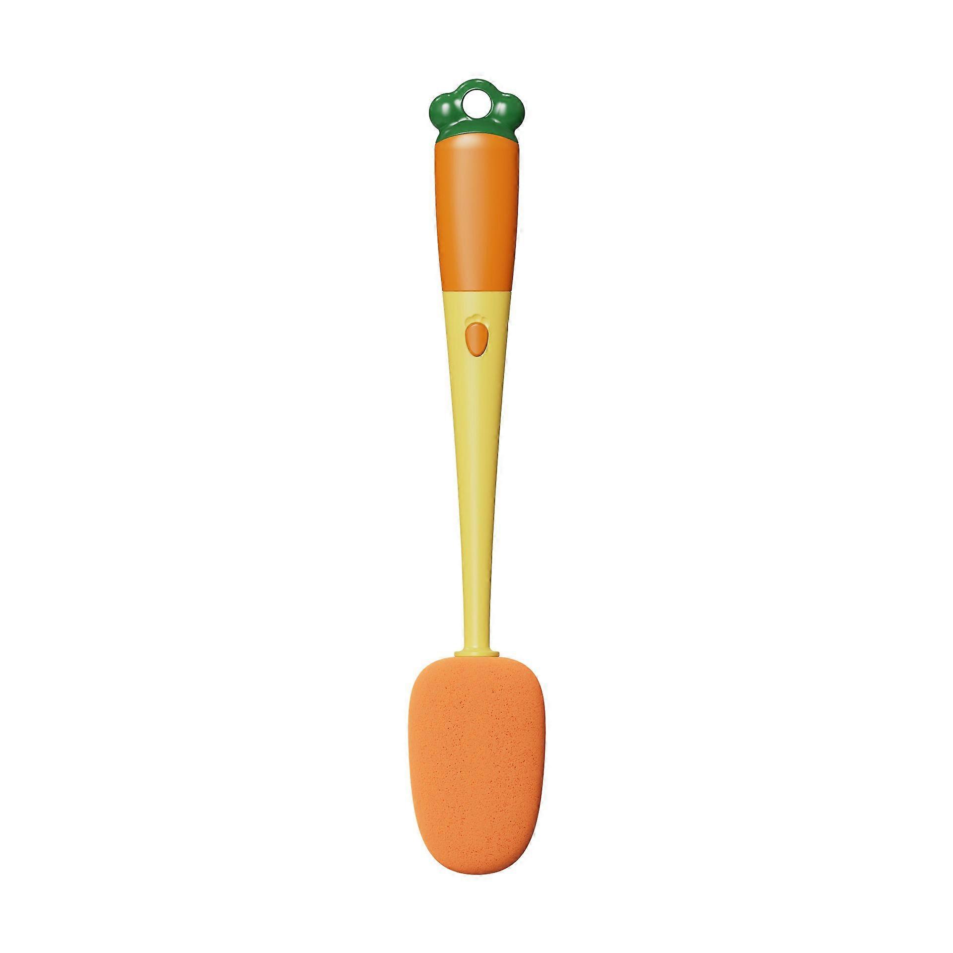 Carrot cup brush three-in-one long handle sponge bottle brush insulation cup lid