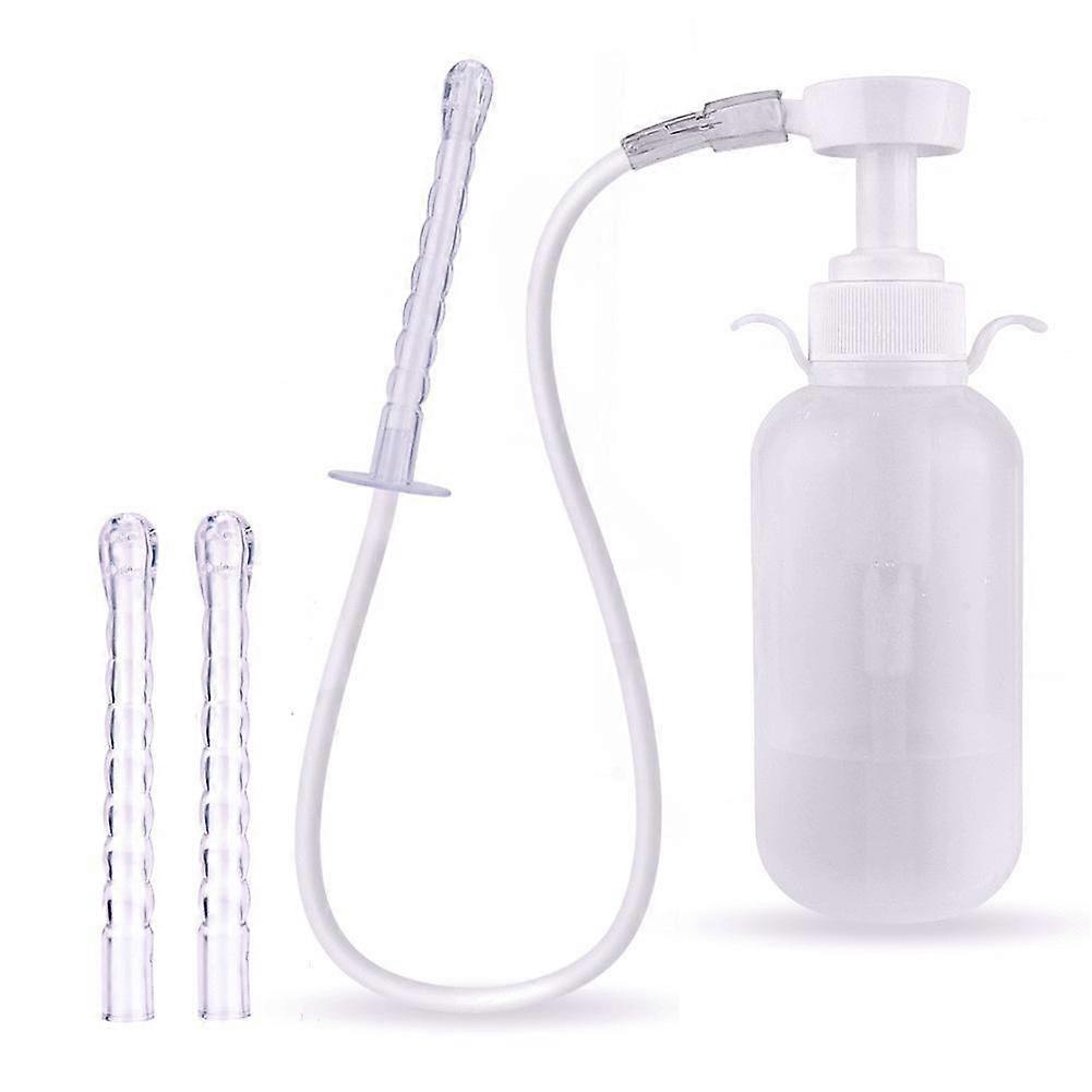 Pump Action Douche Enema Bottle with Nozzle Vaginal Tool HOT Clean