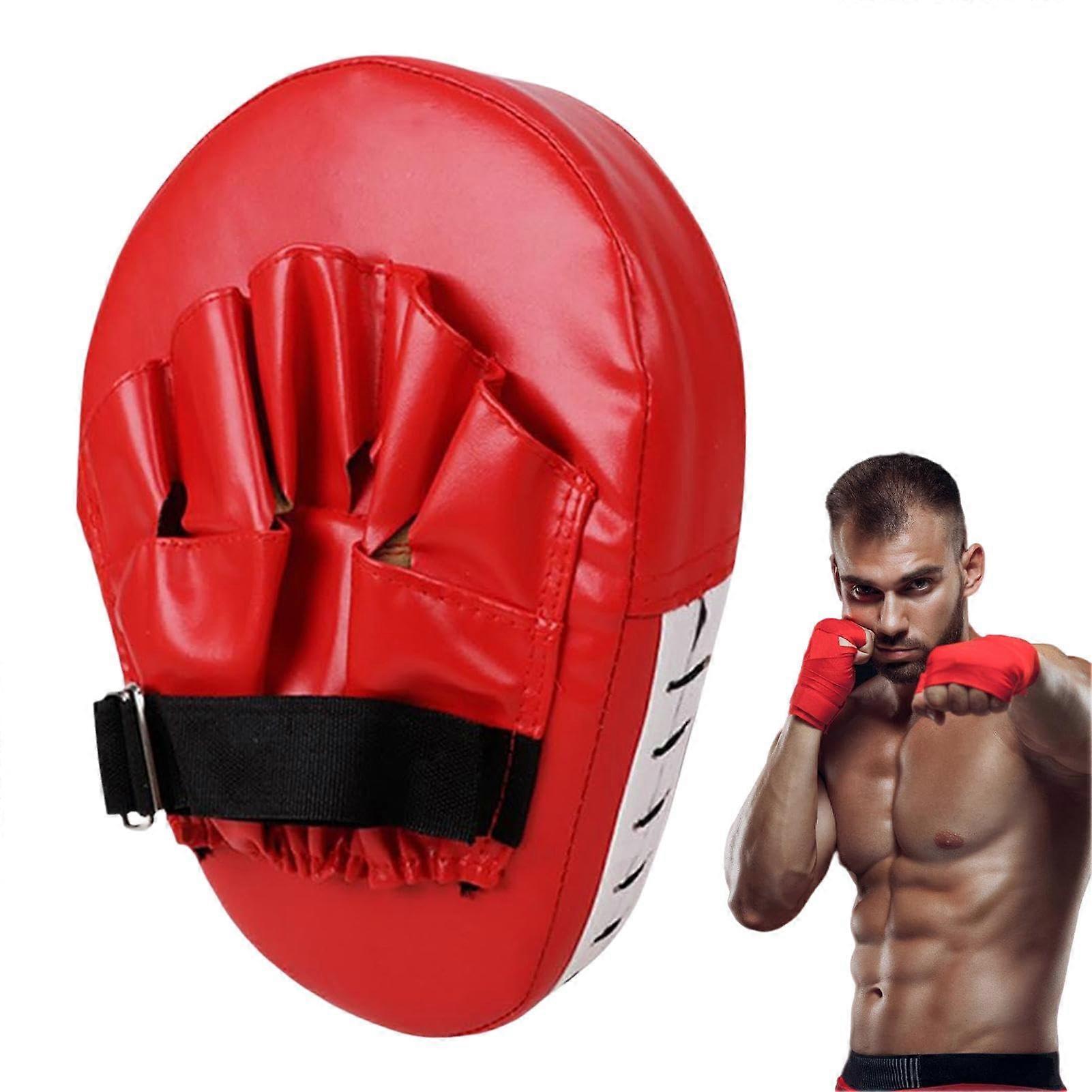 Boxing Pad Gloves - Curved Training Hand Pads for Kickboxing and Muay Thai | Adjustable Thick Foam Design