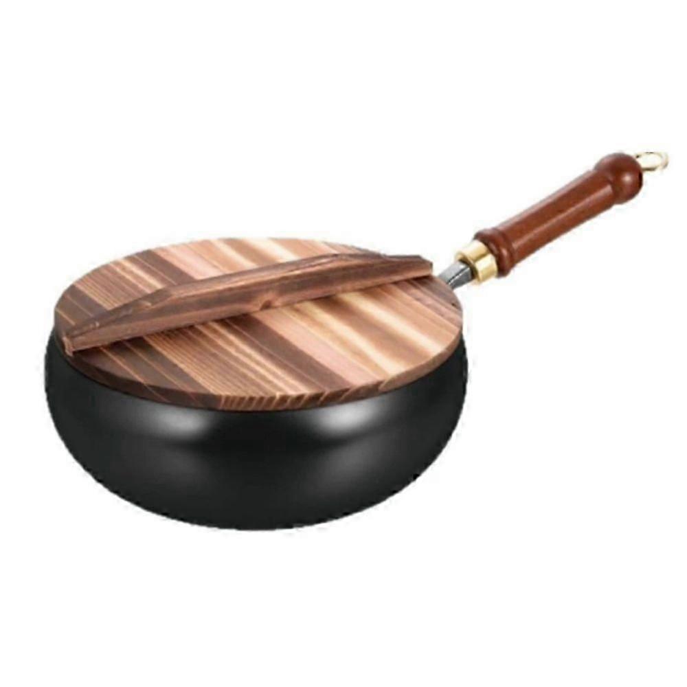مقلاة يابانية تقليدية من الحديد - مزورة يدويا لمواقد الغاز والحث