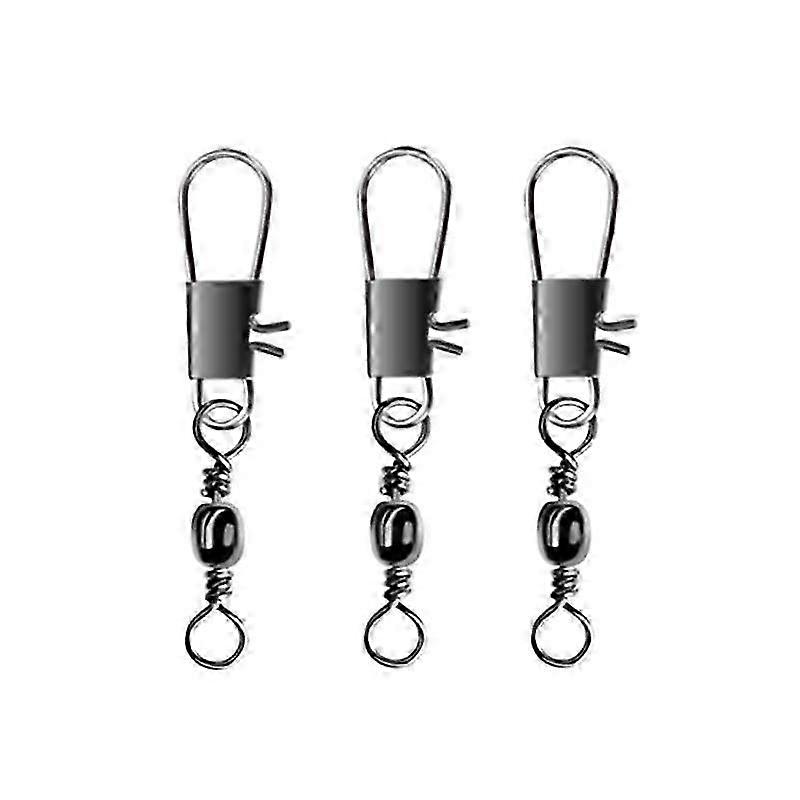 100PCS Fishing Barrel and Interlock Fishing Clips with 3/0# Connectors