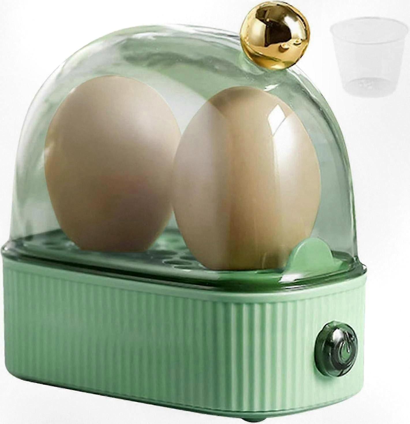 Compact Electric Egg Steamer for 2 Eggs, Perfectly Cooks Soft, Medium, and Hard Boiled Eggs with Ease