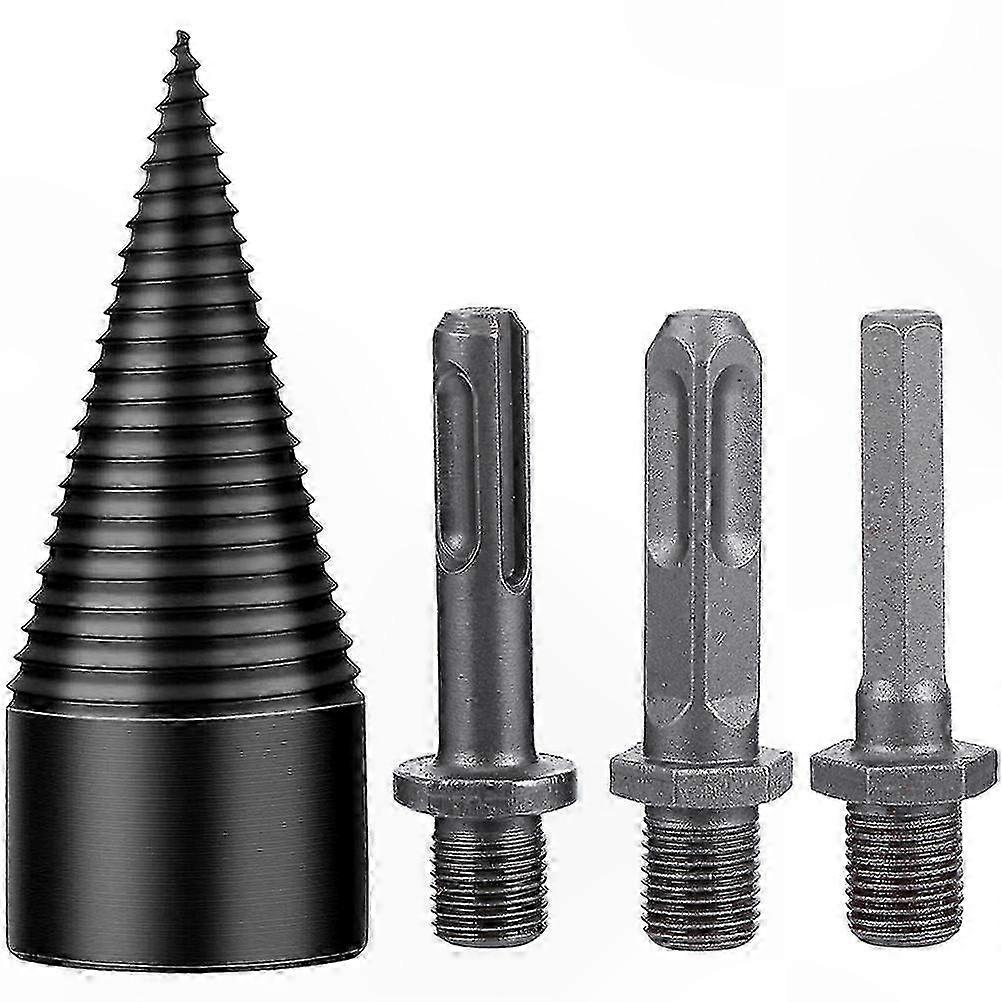 50mm Wood Splitter Drill Bit for Firewood Log Cutting Carpentry Tool Set