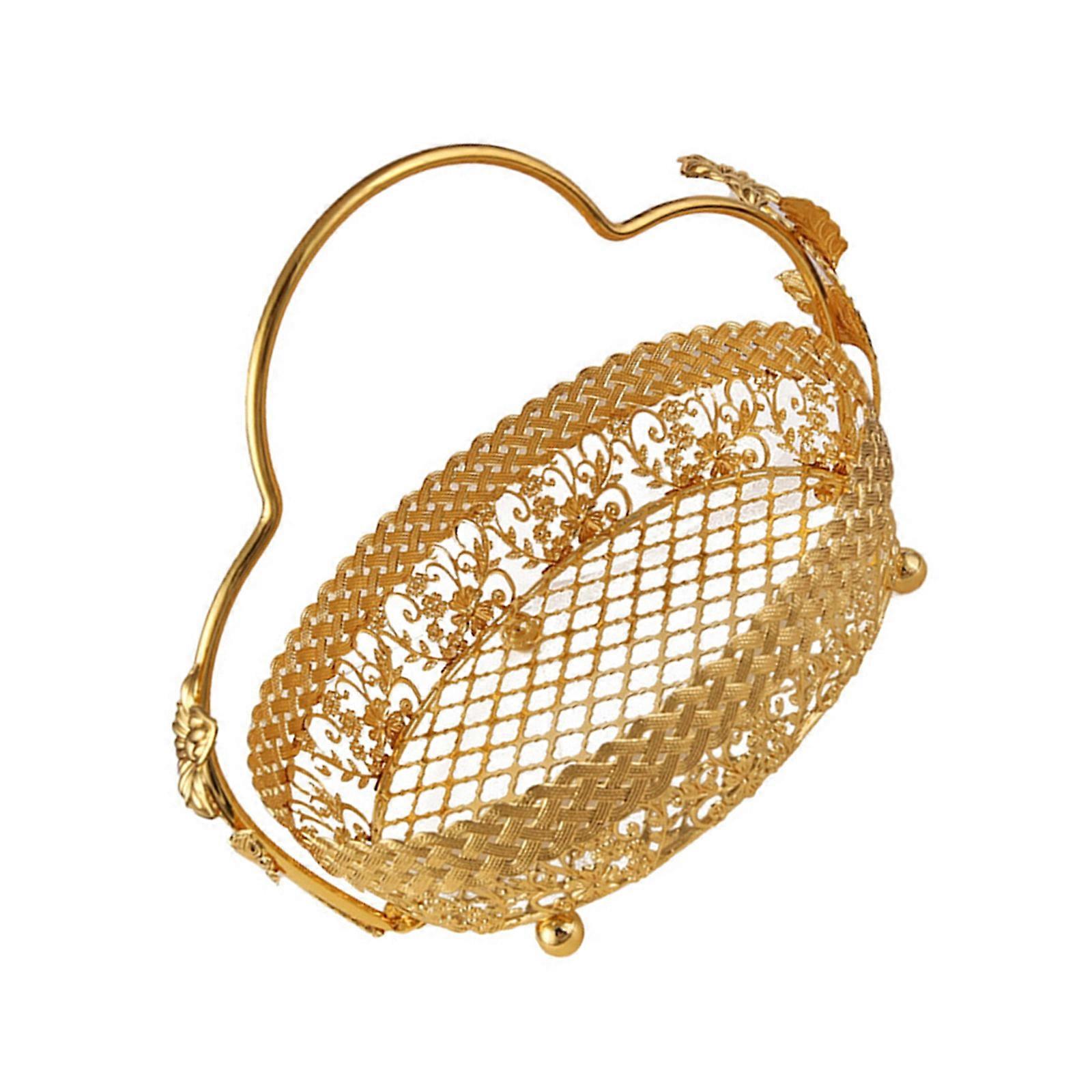 Classical Decorative Metal Fruit Holders With Ventilated Structure And Solid Base For Family Kitchens Use Multicolor