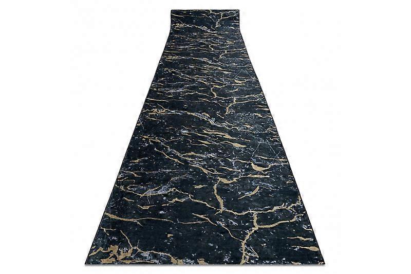 Runner anti-slip LOTUS GALACTIC 9523 Marble black / gold WASHABLE 100cm