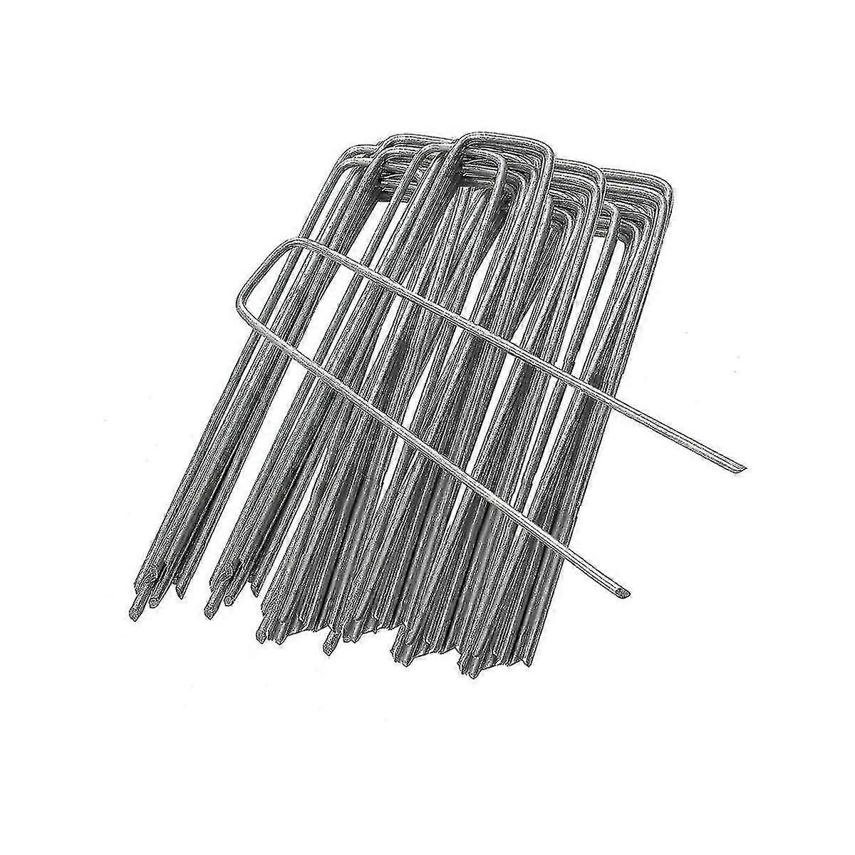 U shaped nails for garden membrane and fabric