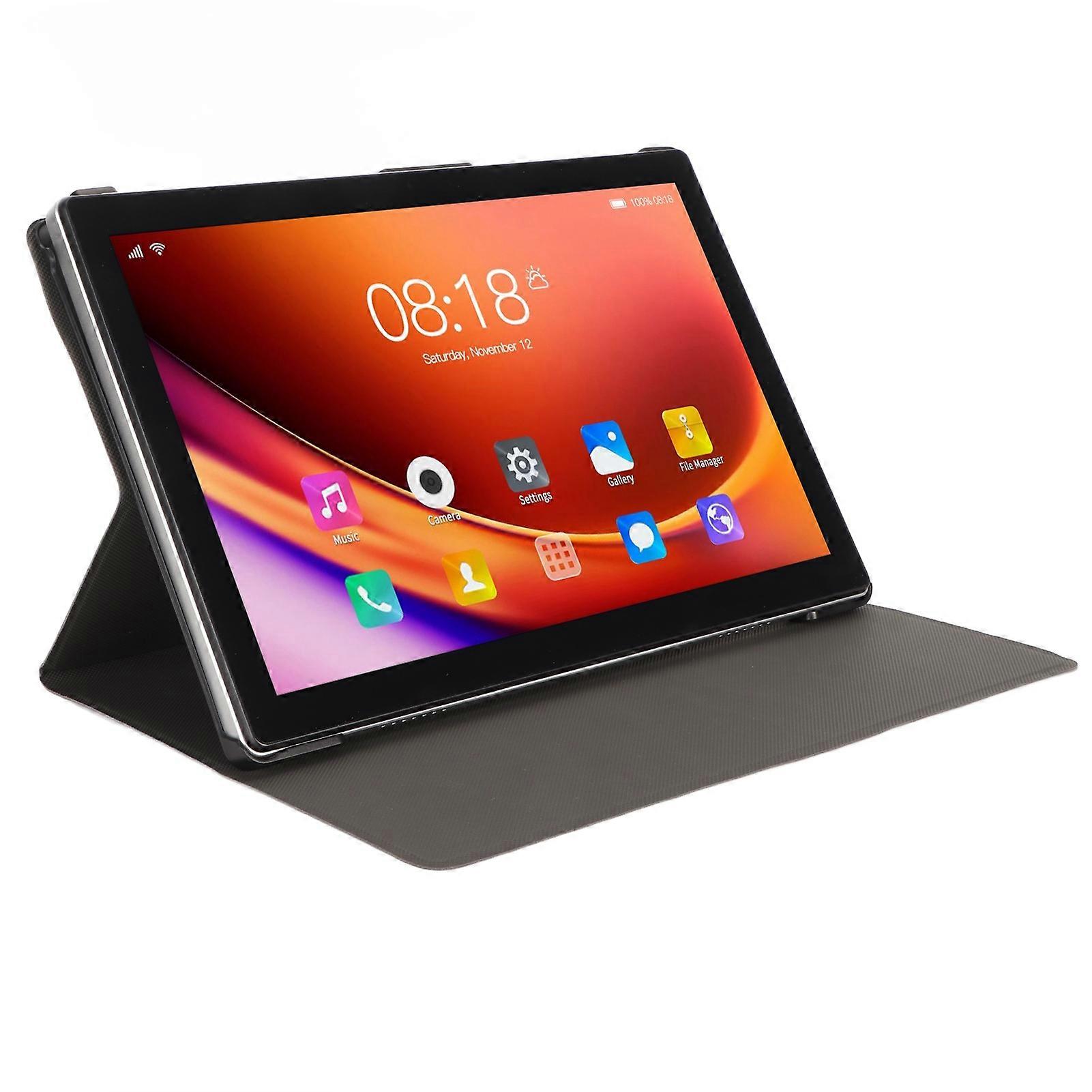 10.1 Inch Tablet PC 6GB RAM 128GB ROM Android 12 White US Plug