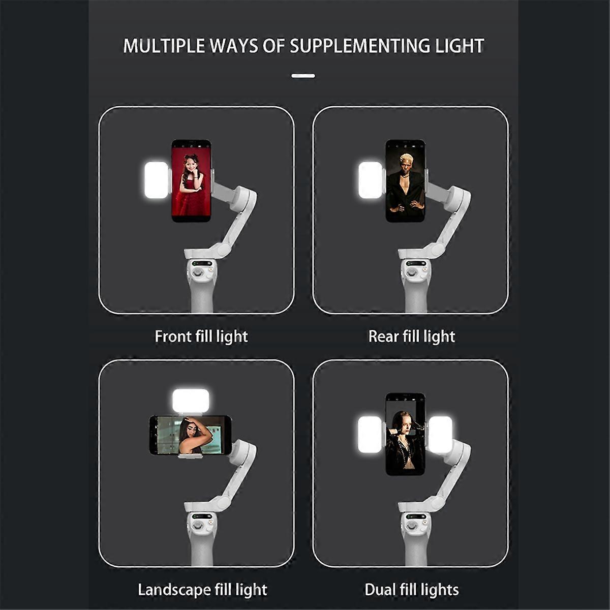 Magnetic LED Fill Light for Mobile 7/6/5 Handheld Gimbal Stabilizer Accessories