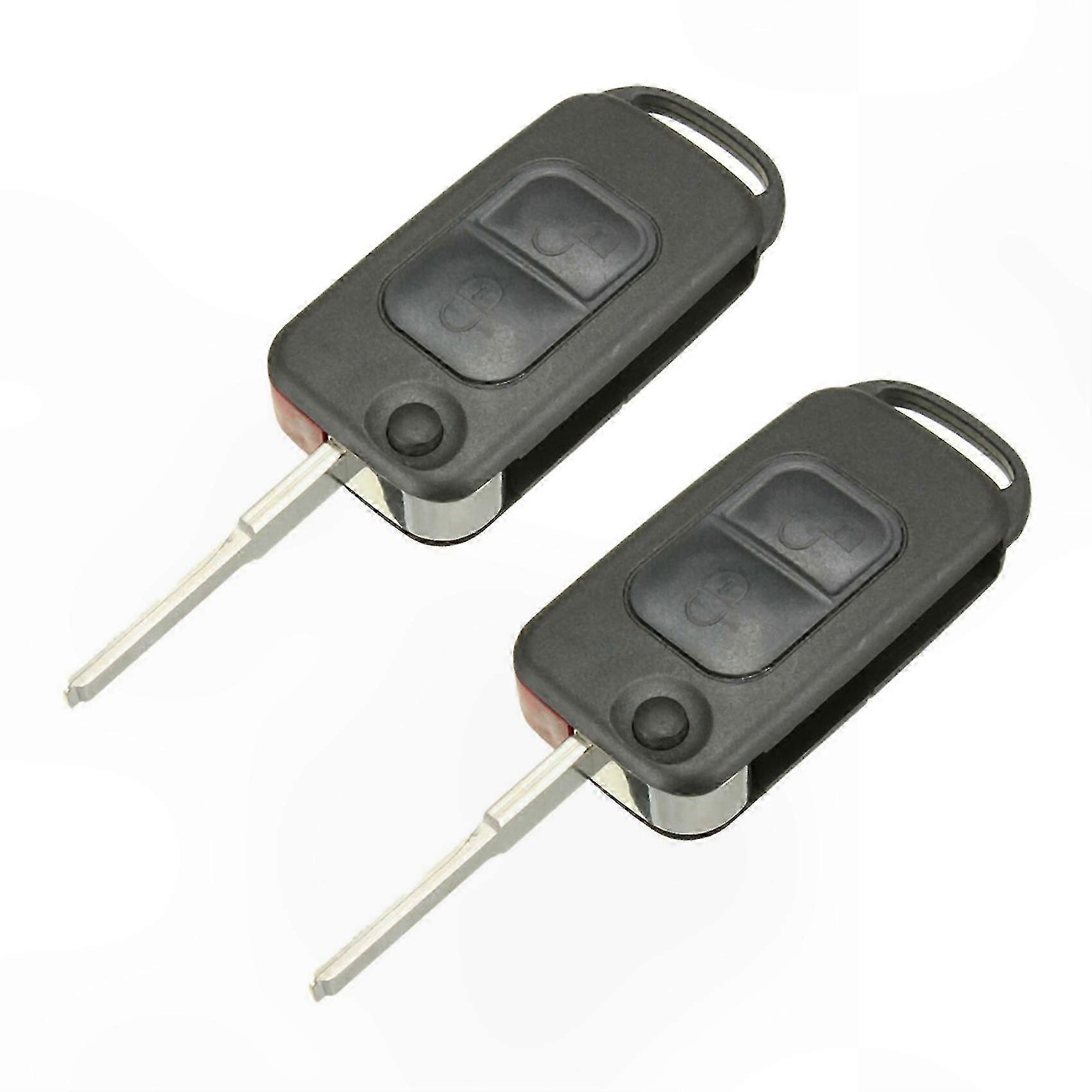 Key Case with 2 Buttons and HU64 Blade for  A C E S W168 W202 Vehicles