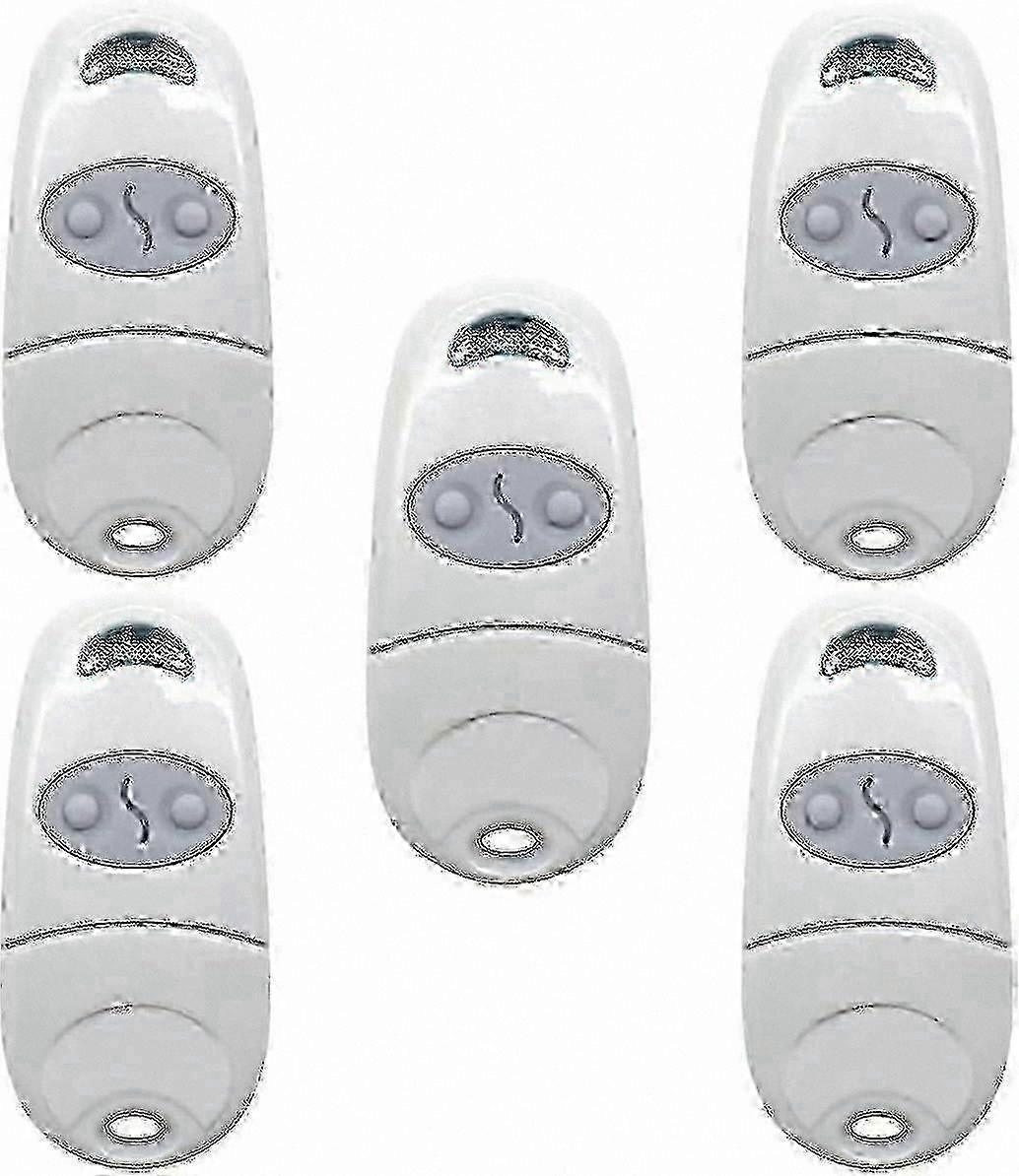Universal 5-Pack Door Remote Control, Compatible with 433.92MHz Systems, Replacement for T432 Models, Easy to Program and Use