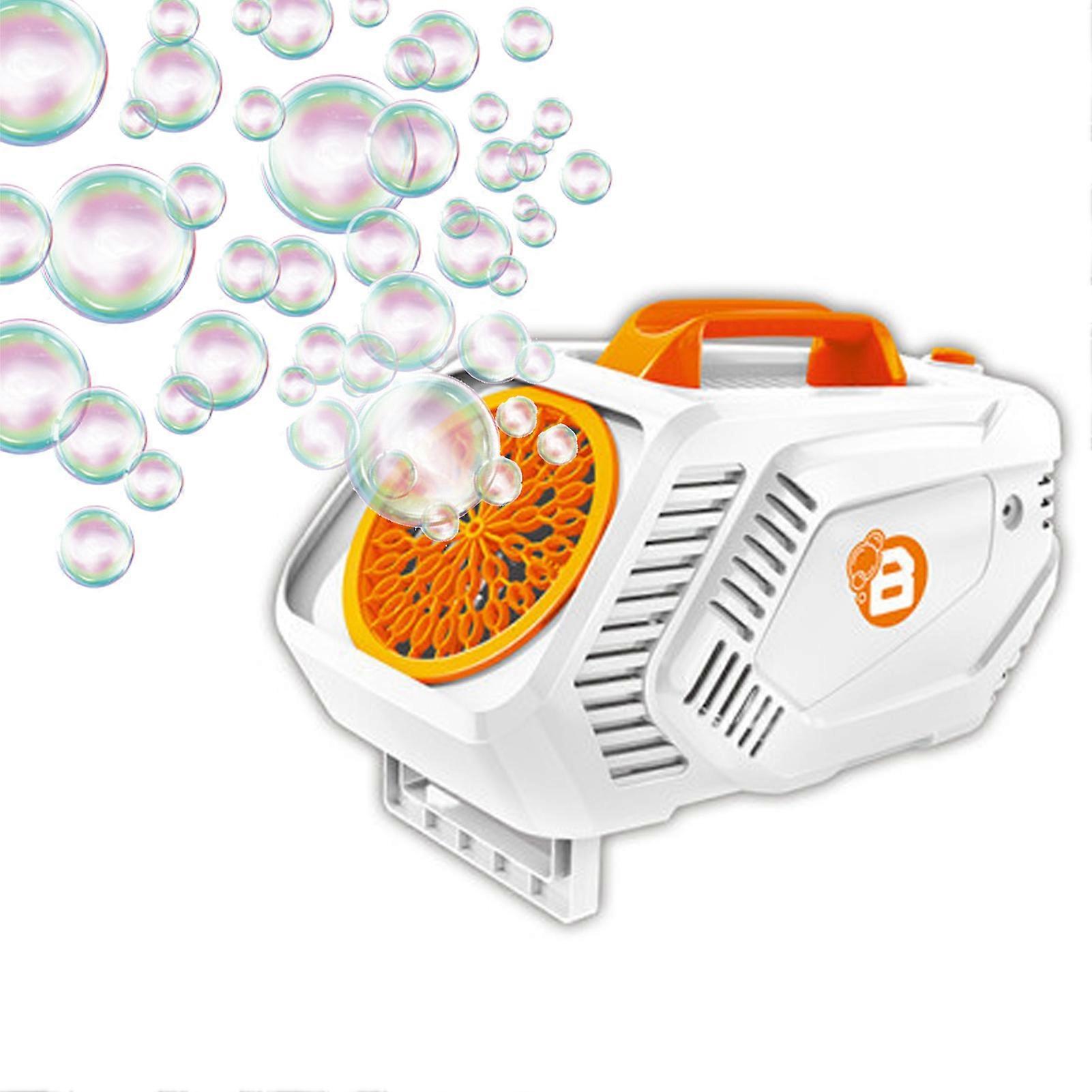 Portable Outdoor Bubble Machine, Plastic, White/Black, 30x17x17cm
