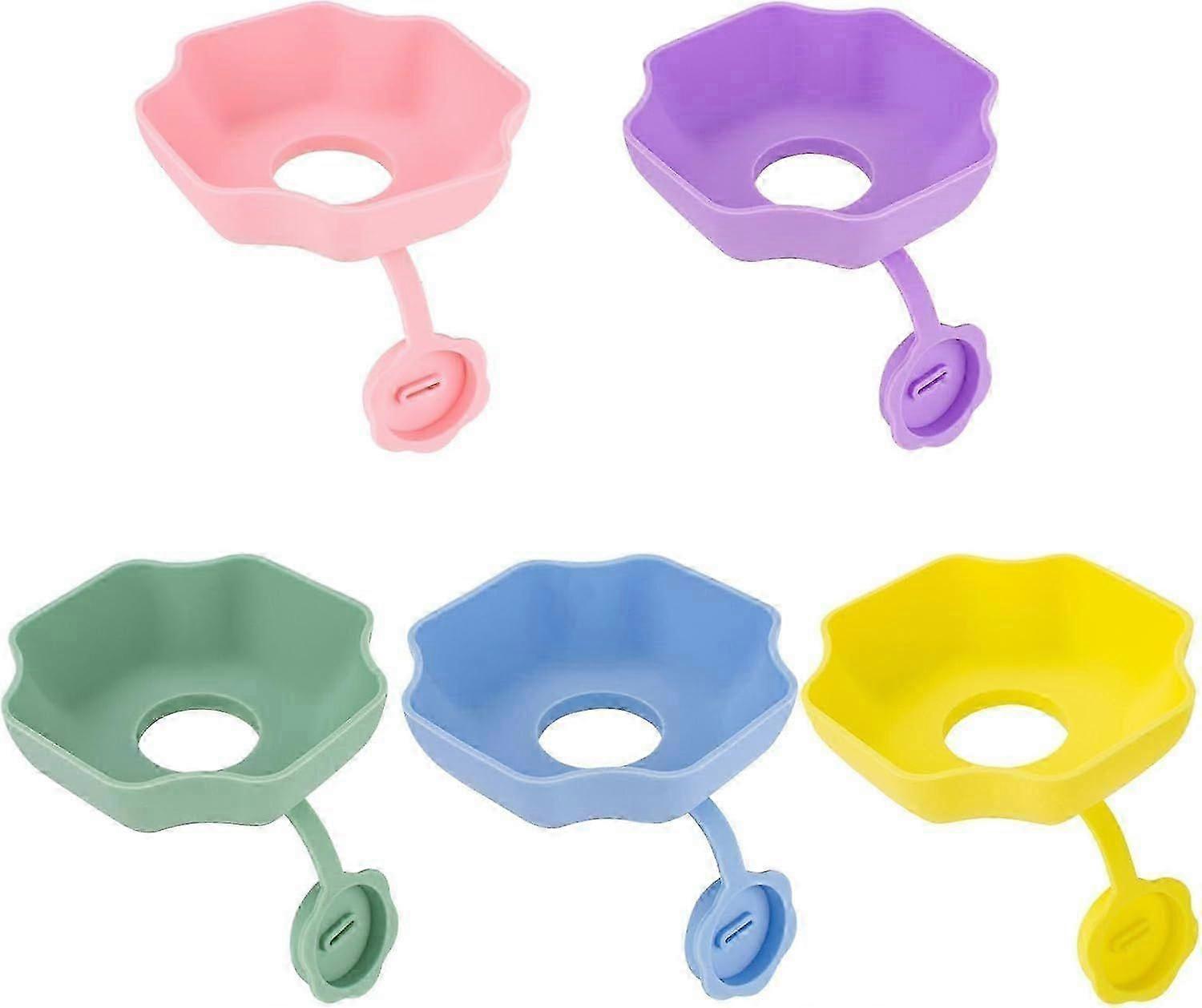 Porte-popsicle 2 en 1 pour enfants, support de 5 glaces pour éviter les gouttes sur les mains - conception antidérapante et étanche, silicone sans BPA avec cli réglable