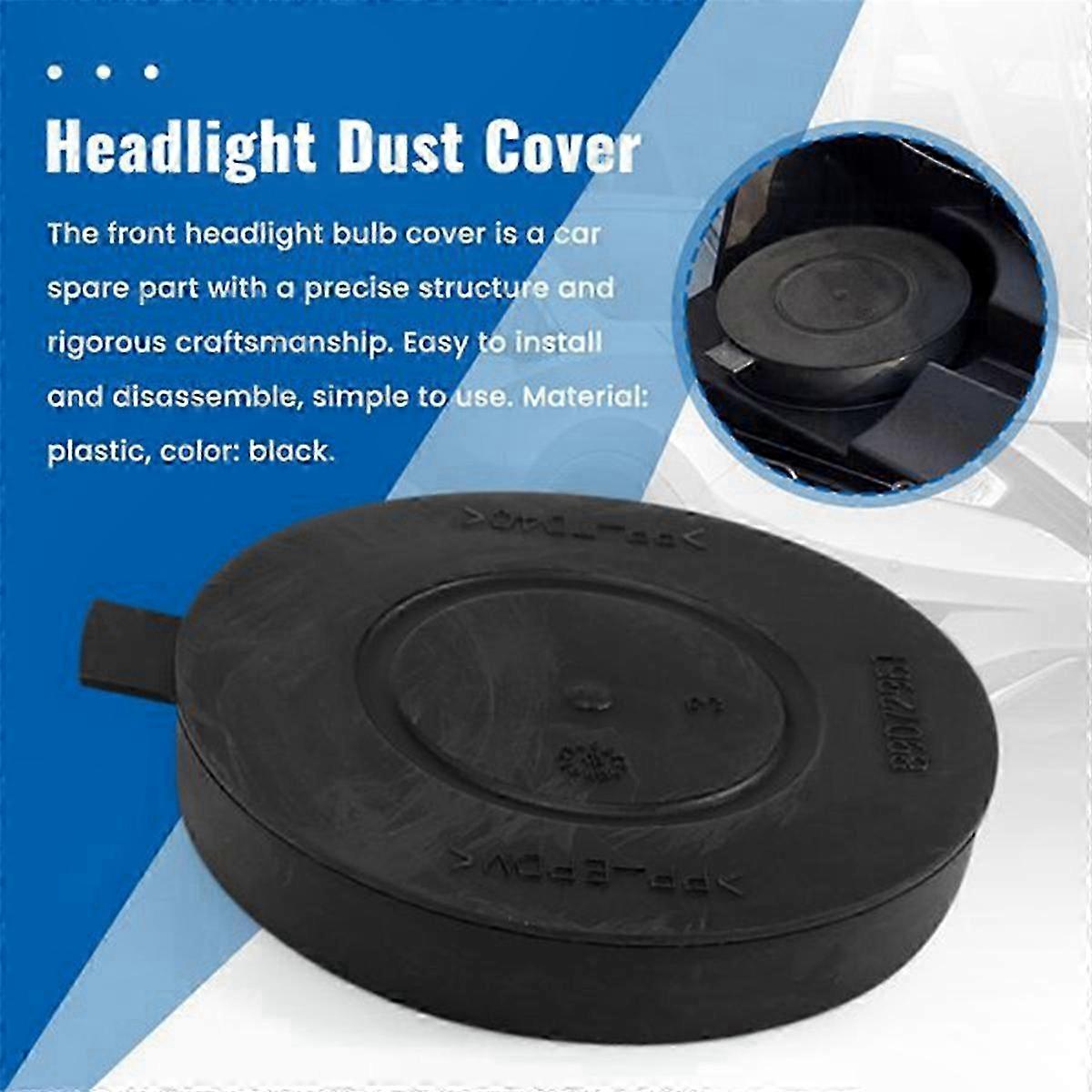 2-Pack Headlight Bulb Dust Cover Cap Replacement for C4 C5 Models 89072961