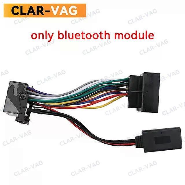 Bluetooth 5.0 Module Receiver Adapter Radio Stereo AUX Cable Adapter with MIC Microphone 12 Pins Suitable for BMW E60 E63 E64 E61