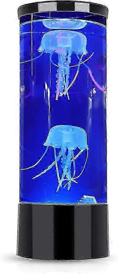 2025 Mini Jellyfish Mood Lamp, LED Fancy Jellyfish Lamp, Desktop Round Jellyfish Lamp, for Decoration USB Charging 7 Colors Night Light, Aquarium Styl