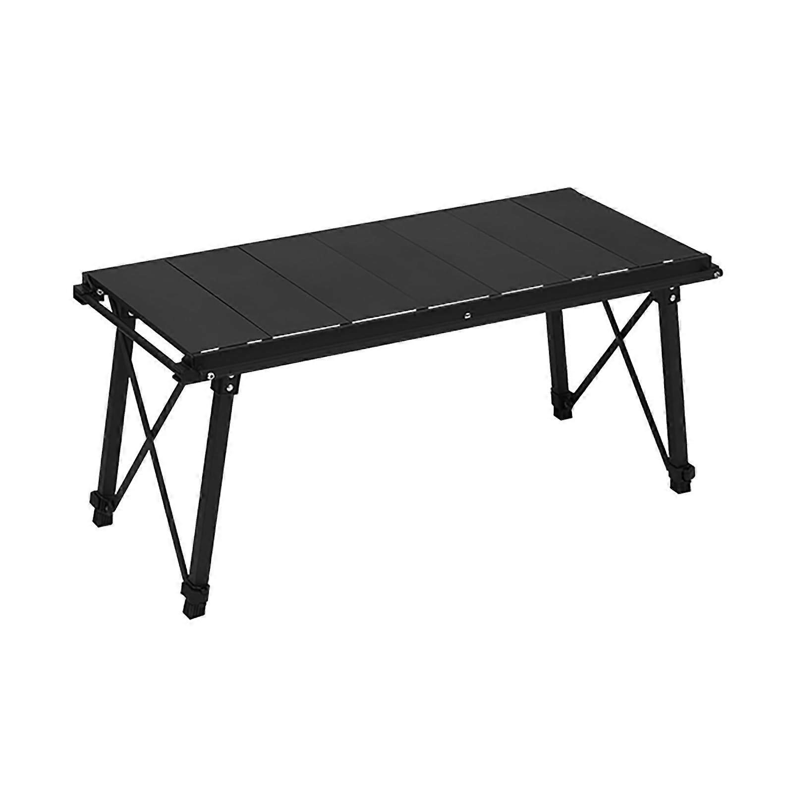 Adjustable Height Camp Table Folding Camp Table Portable Side Table 92x42x41 Cm Carbon Steel Carry Bag