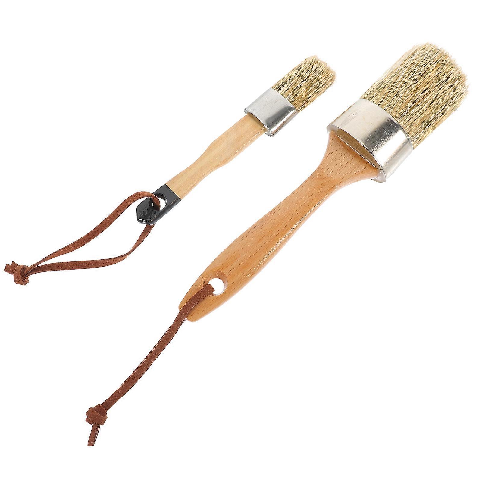 Brush Wood Handle with Durable Bristles 6Pcs for Walls