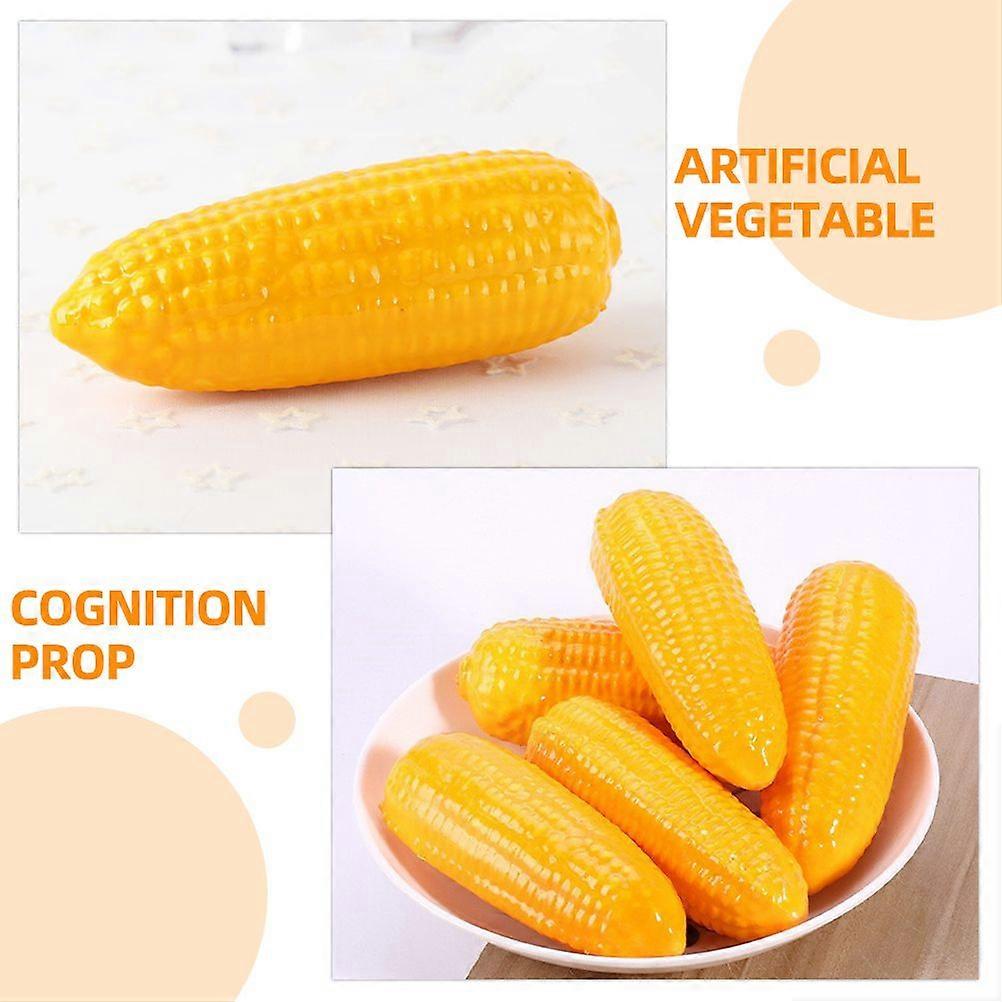 4pcs Fake Corn Artificial Corn Prop Decorative Corn Models Foams Vegetable Props