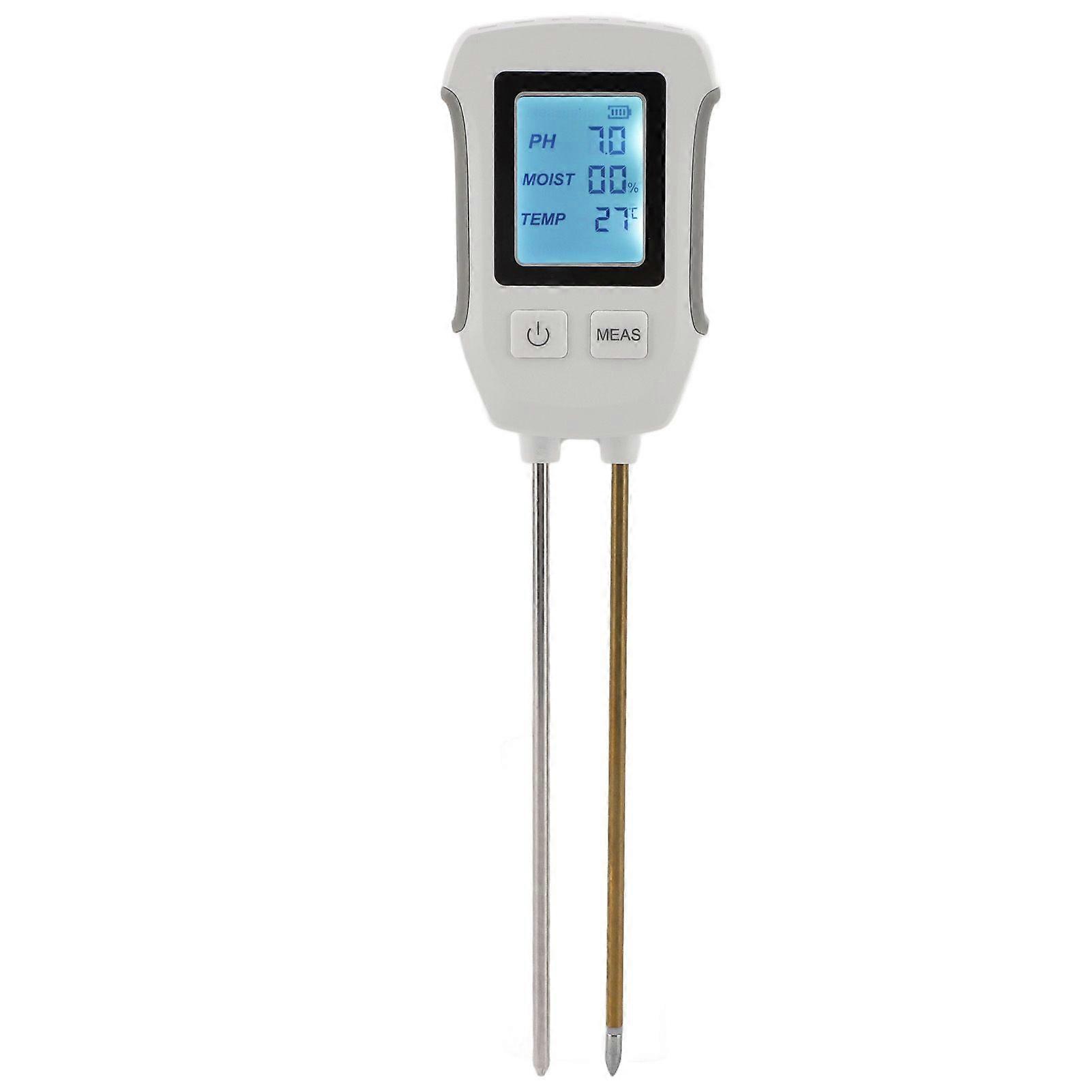 Soil Moisture Tester with Dual Probe Digital Display High Accuracy Soil PH Meter for Gardening Farming