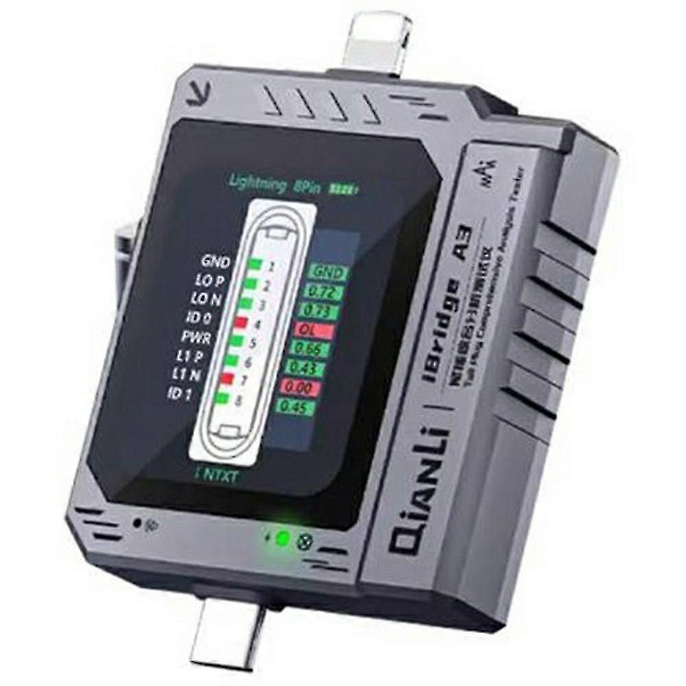 QIANLI iBridge A3 For iP  /  Type-C Charging Port Comprehensive Analysis Tester Automatic Scanner wi