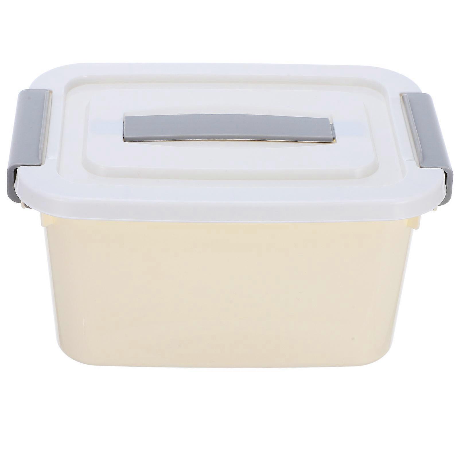 Plastic Storage Bin with Lid for Multifunctional Storage 3Pcs