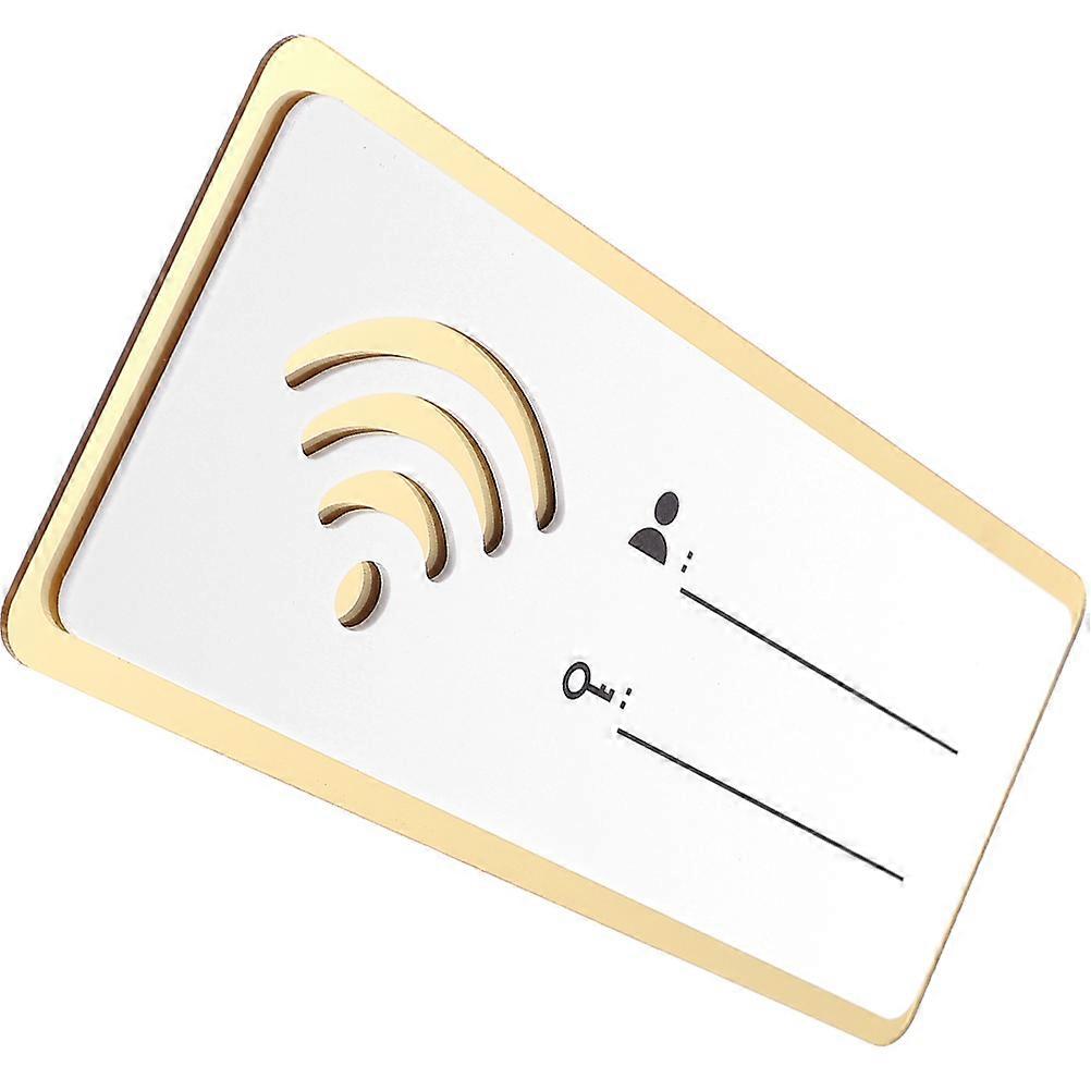 2Pcs Acrylic WiFi Password Sign for Equipment Durable Sign