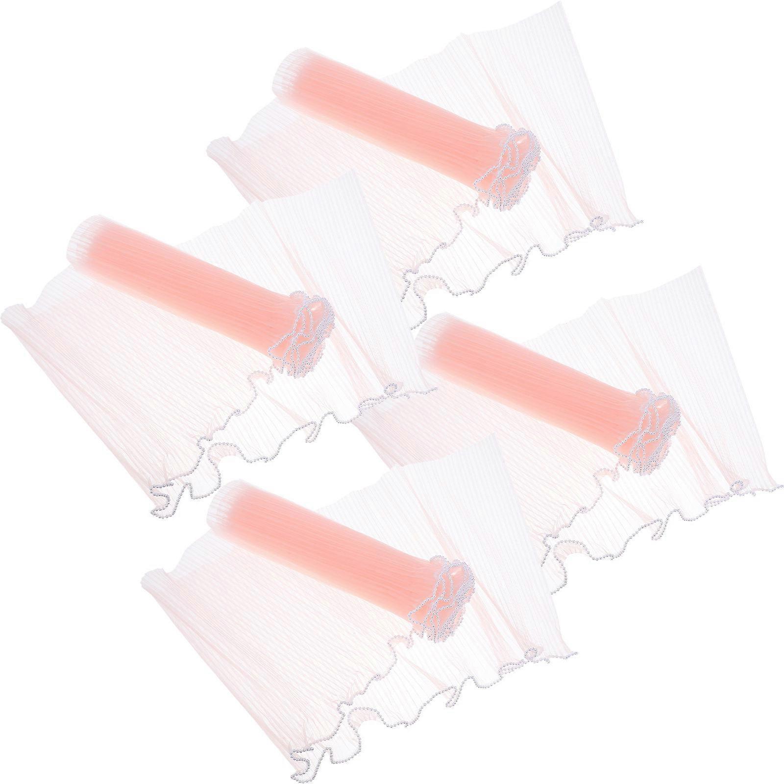 Flower Wrapping Mesh Paper Pink for Wrapping 8Pcs Bouquet Supplies